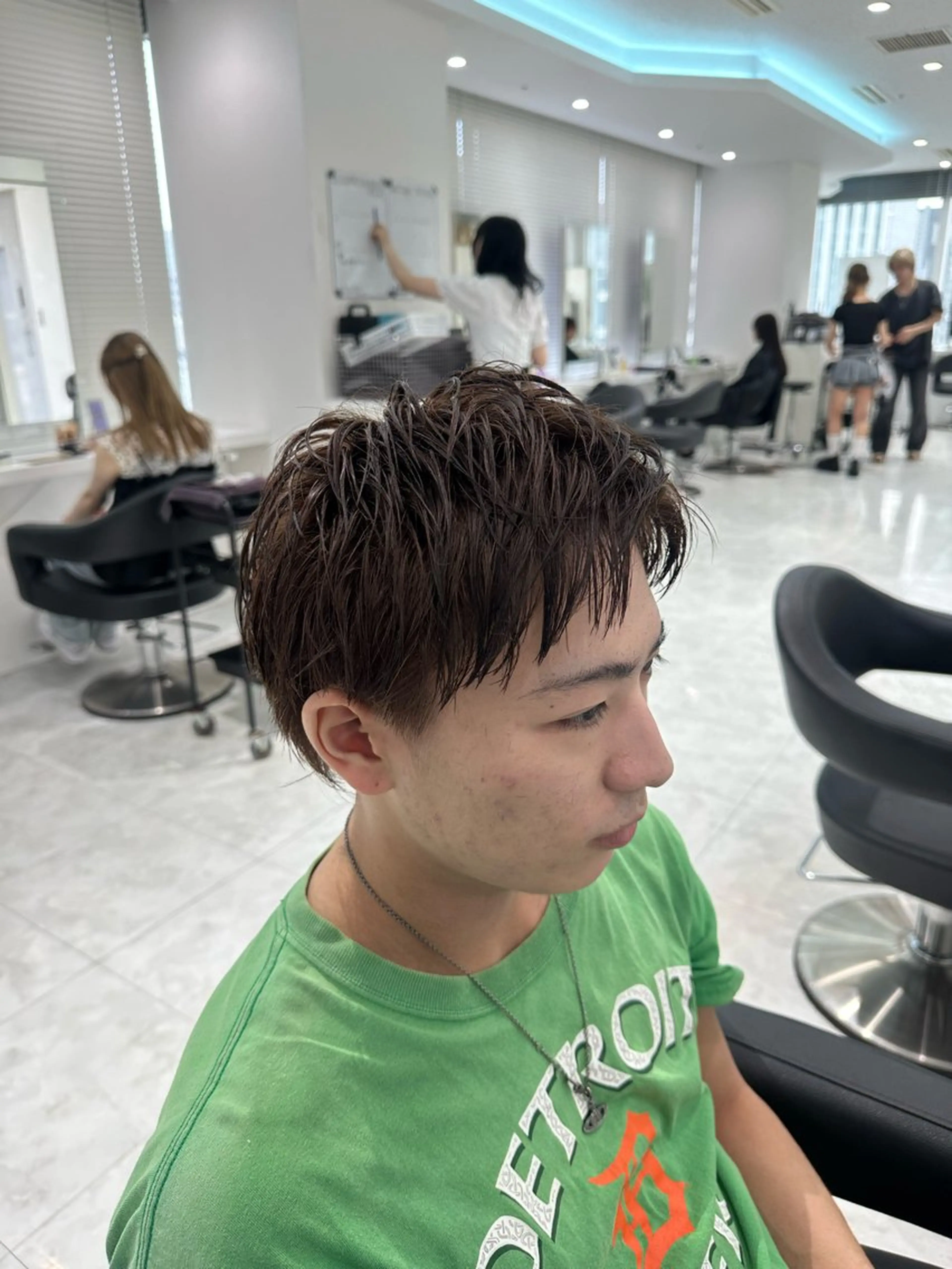 ショート カラー メンズ カット ヘアカラー ヘアセット 🐺韓国風メンズ特化 あさひ🐺のヘアスタイル