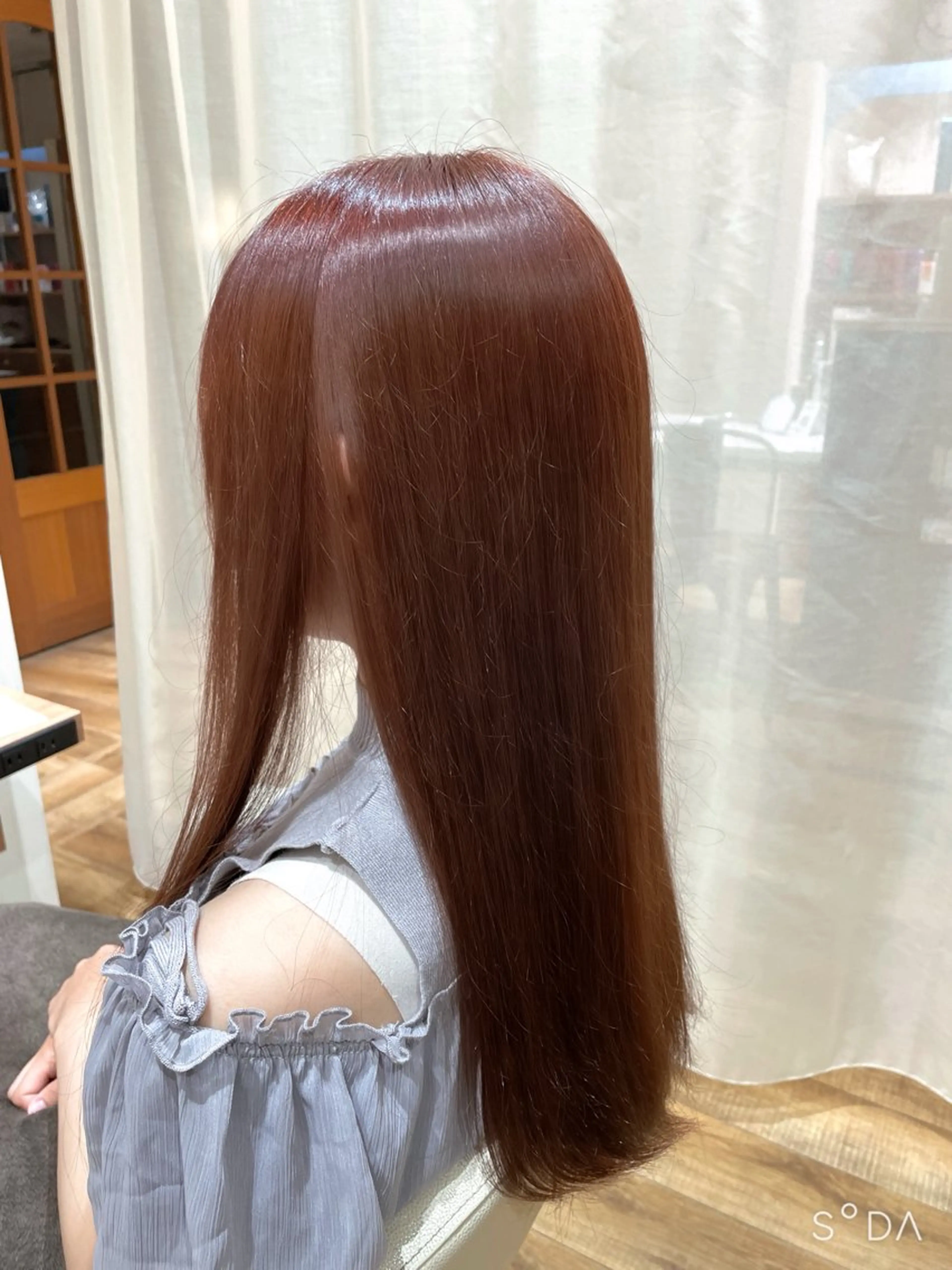 ロング ピンクブラウン ase.糸島店 MAIのヘアスタイル