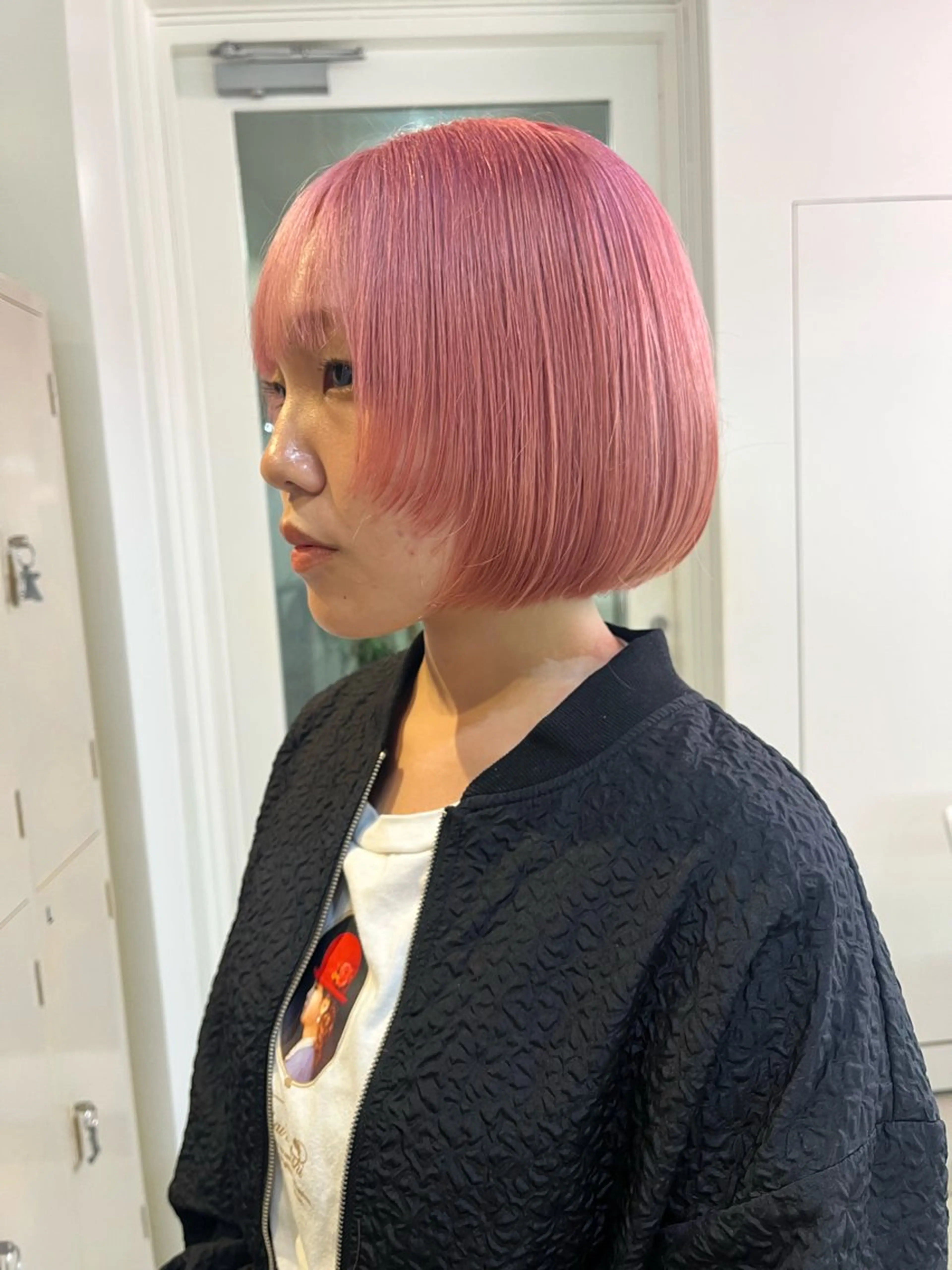 ショート カラー ハイトーンを育てる ブリーチカラー/牧原のヘアスタイル