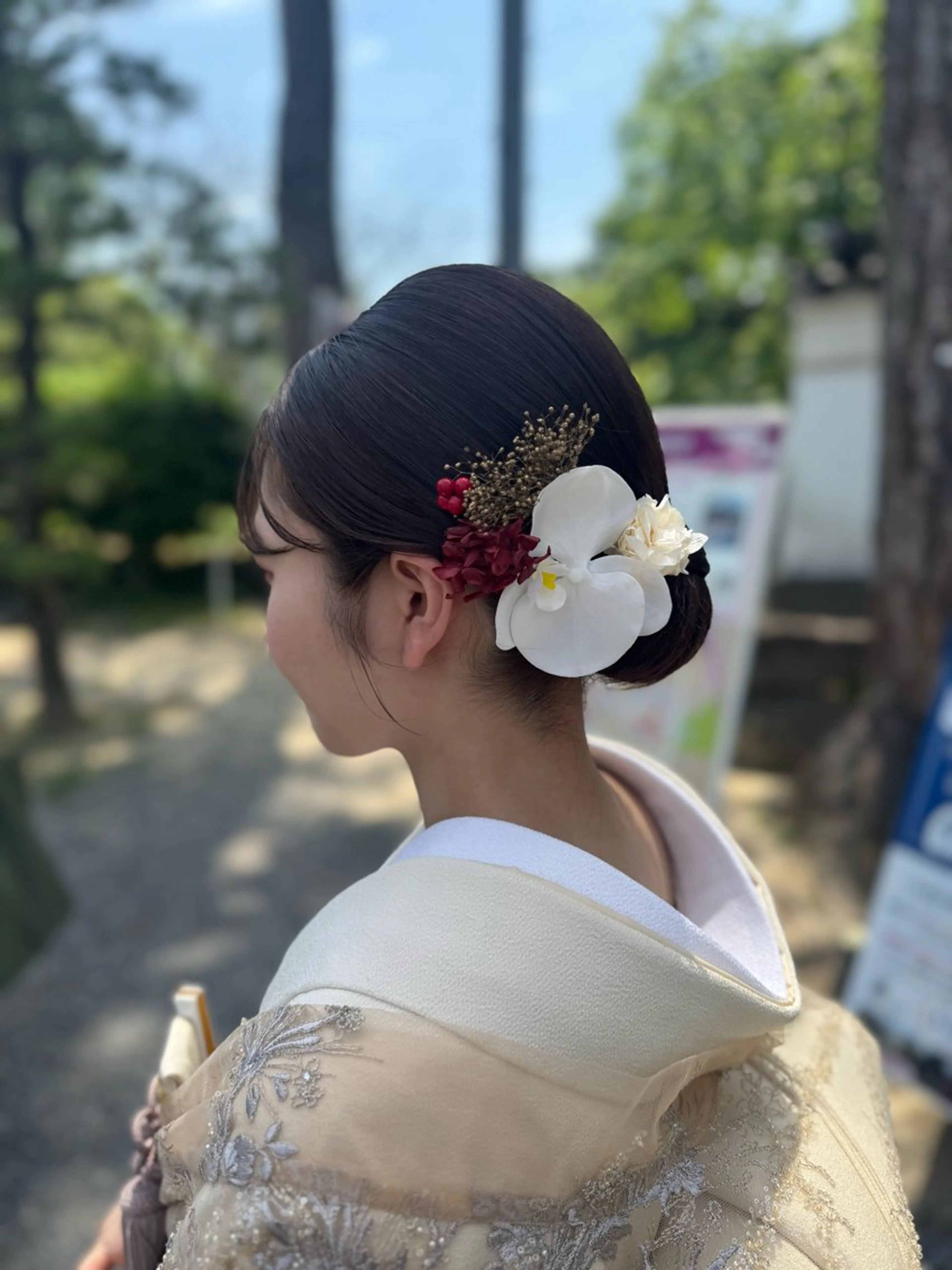 ヘアアレンジ 結婚式・ブライダル 鷲見 望のヘアスタイル