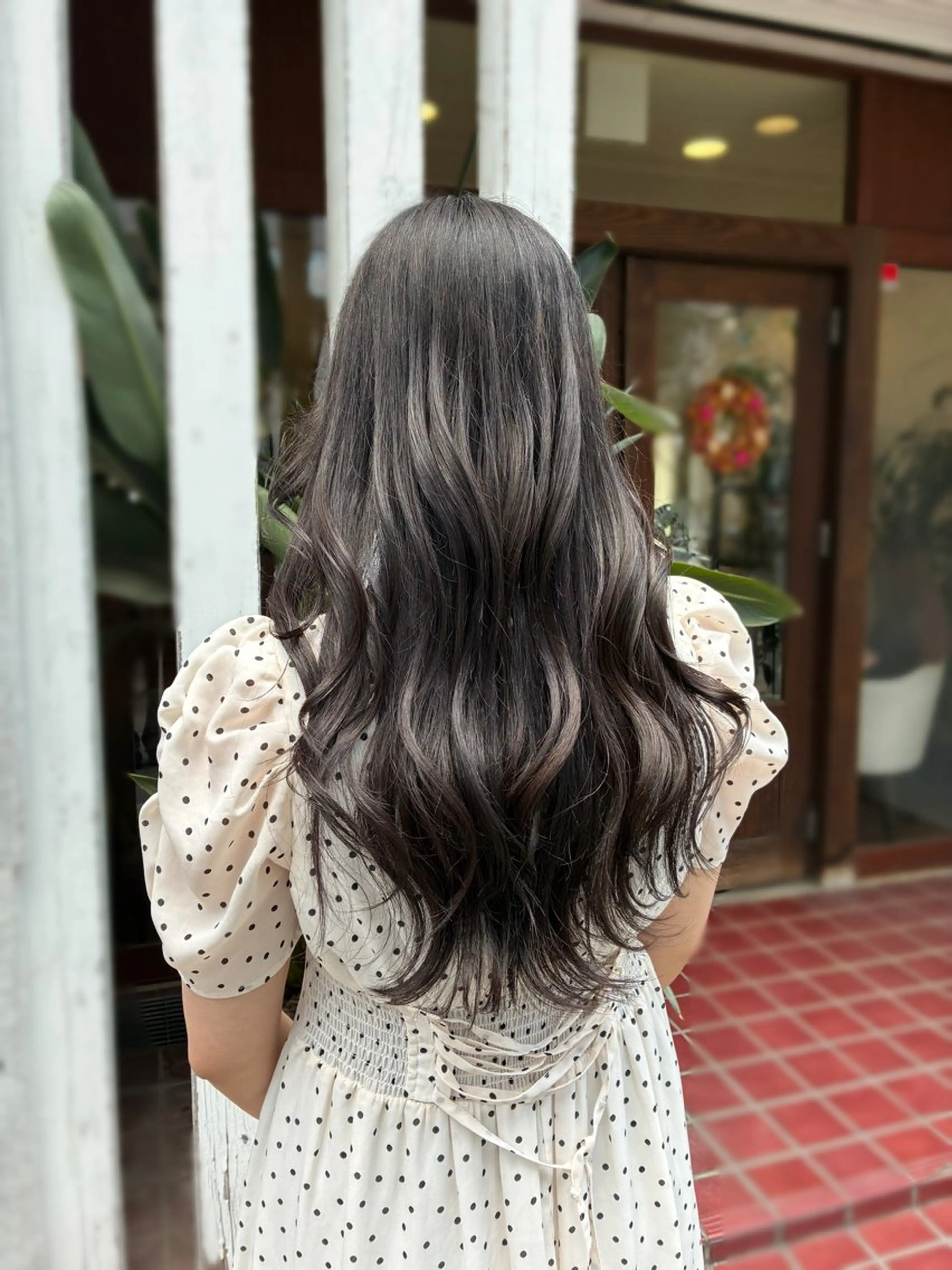 ロング カラー ブラウンカラー 梅原 姫🍬🐰のヘアスタイル