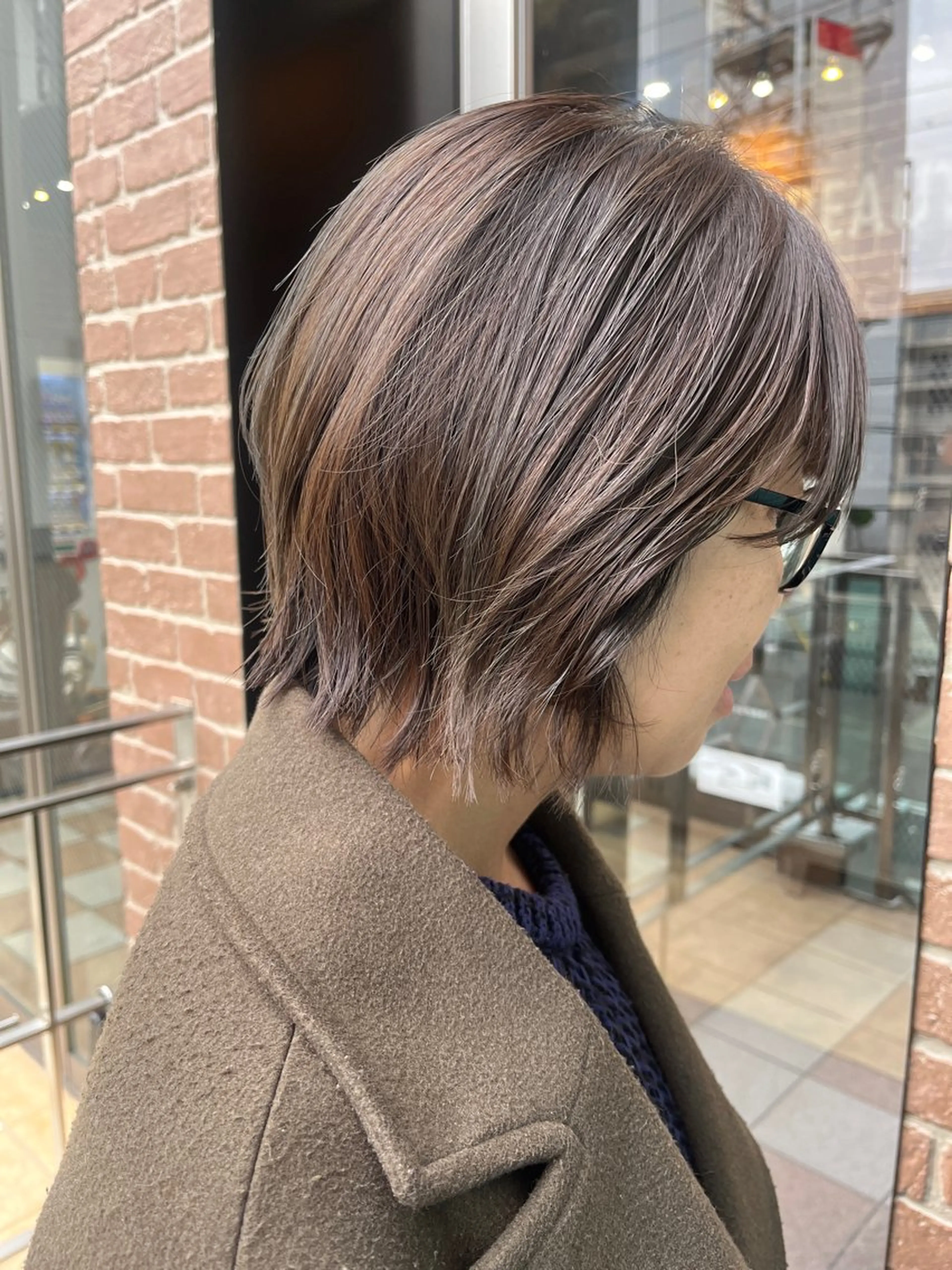 ミディアム カラー カット ヘアカラー ヘアセット 久木原 ゆりのヘアスタイル