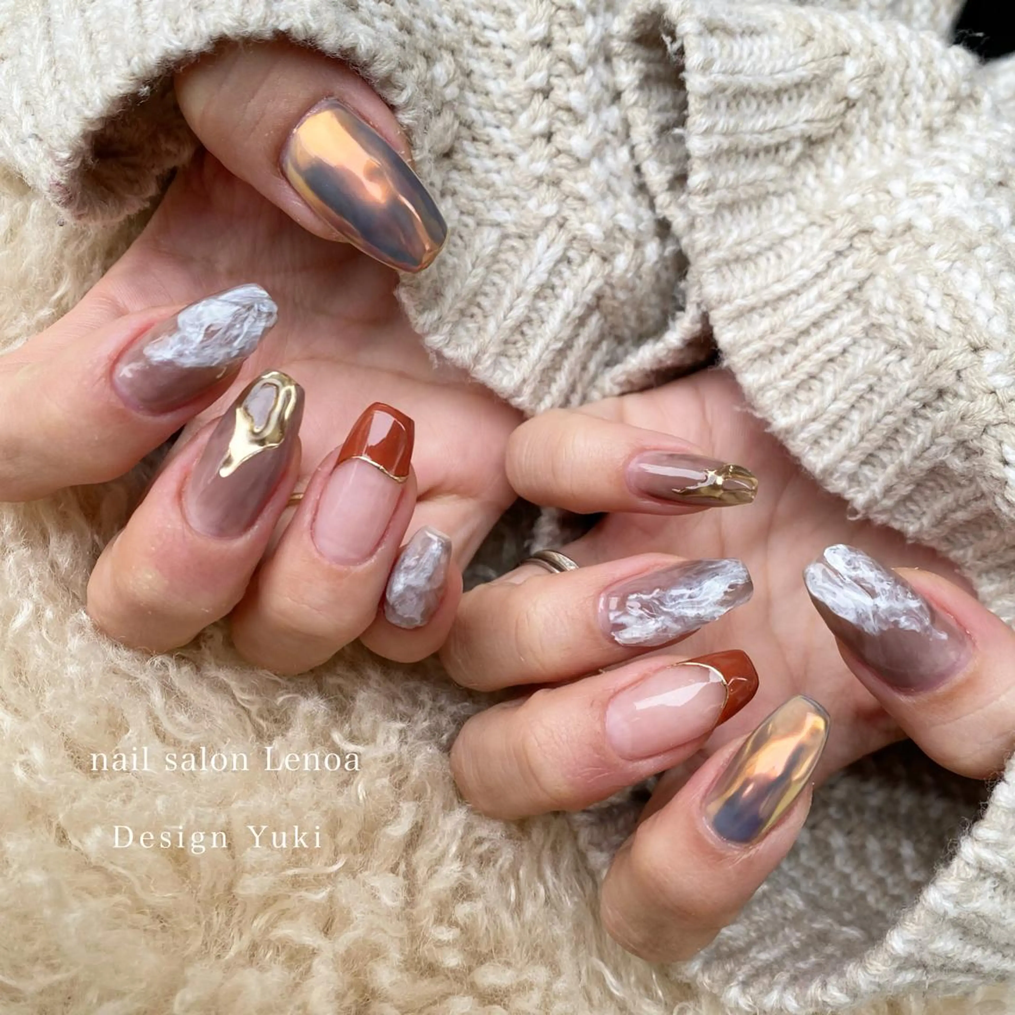 ネイル ハンドネイル Lenoa Yukiのネイルデザイン