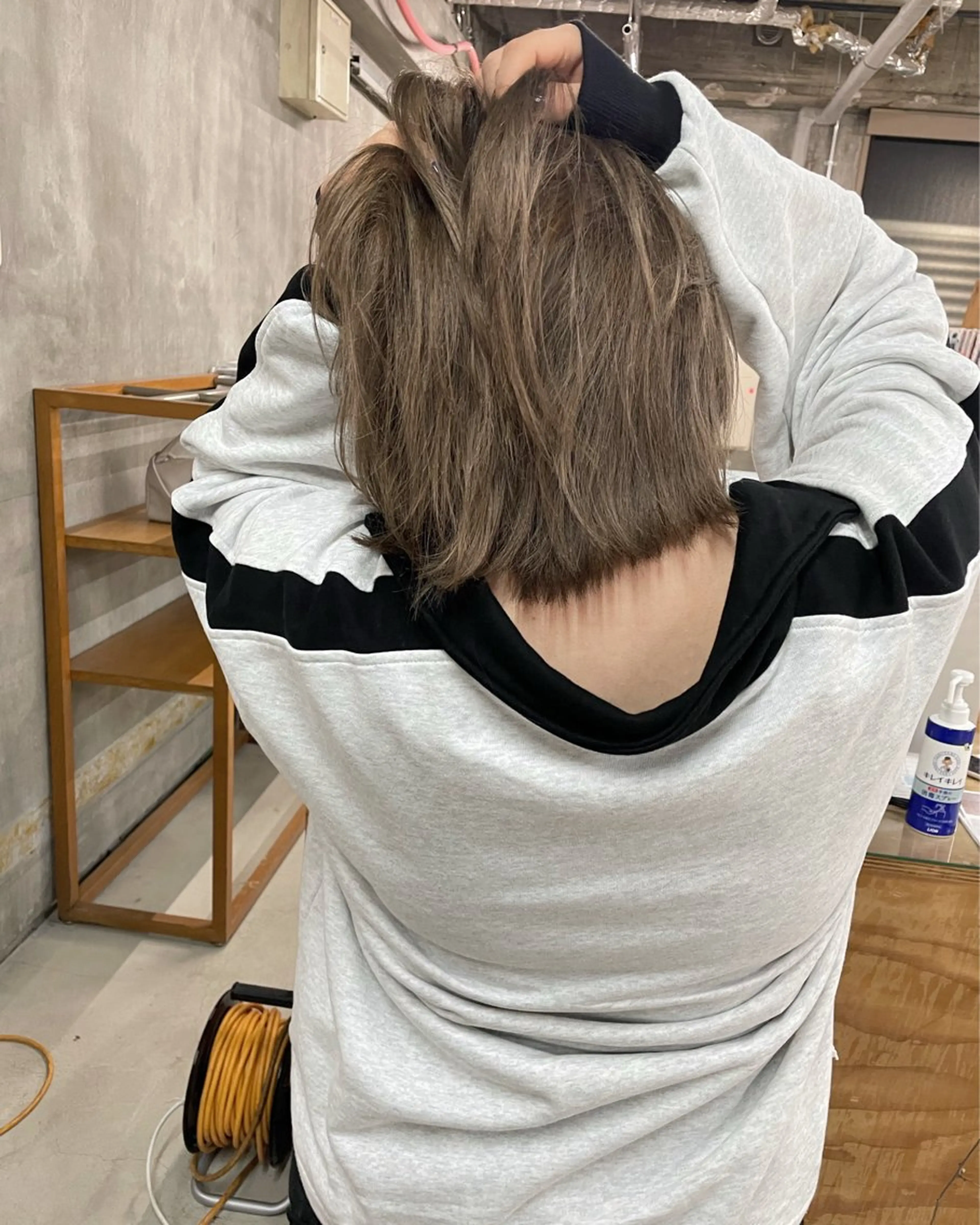 ミディアム カラー サトウ レンマのヘアスタイル