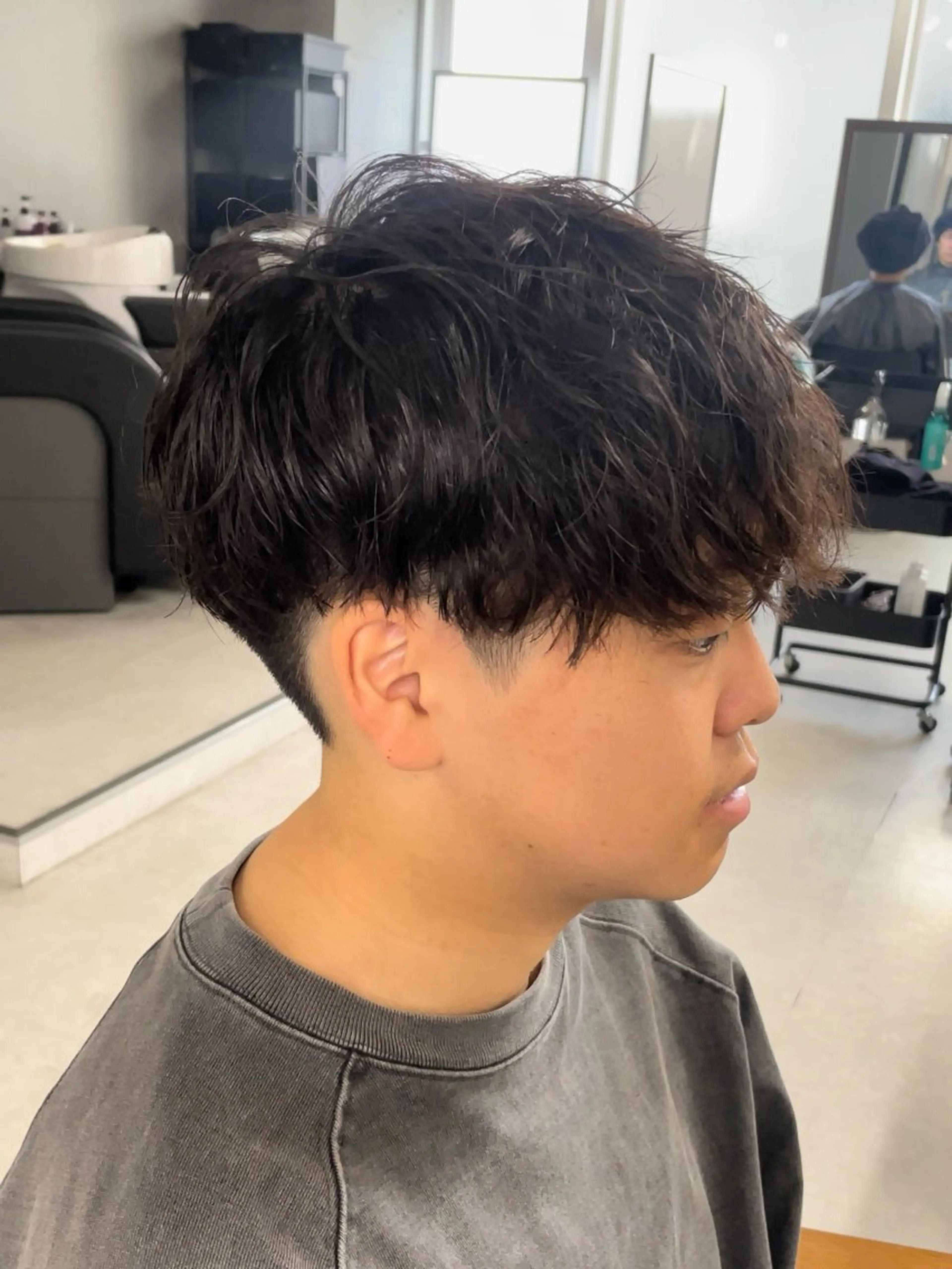 パーマ メンズ パーマ トリートメント ヘアセット メンズモテパーマ💙 fuwaのヘアスタイル