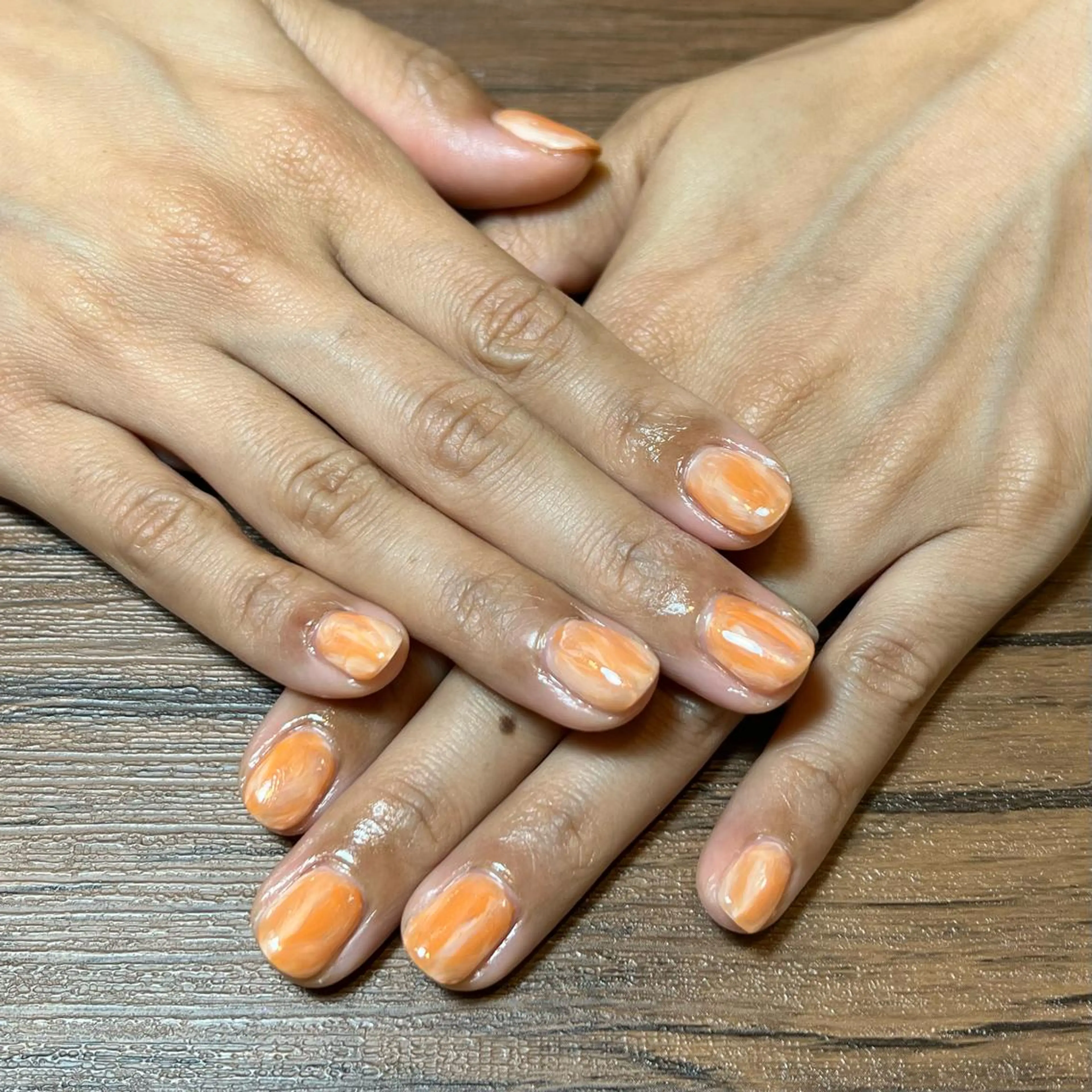 ネイル クリアネイル 大理石ネイル(マーブル) オフのみ(ネイル) HENRIETTA NAILSALONのネイルデザイン