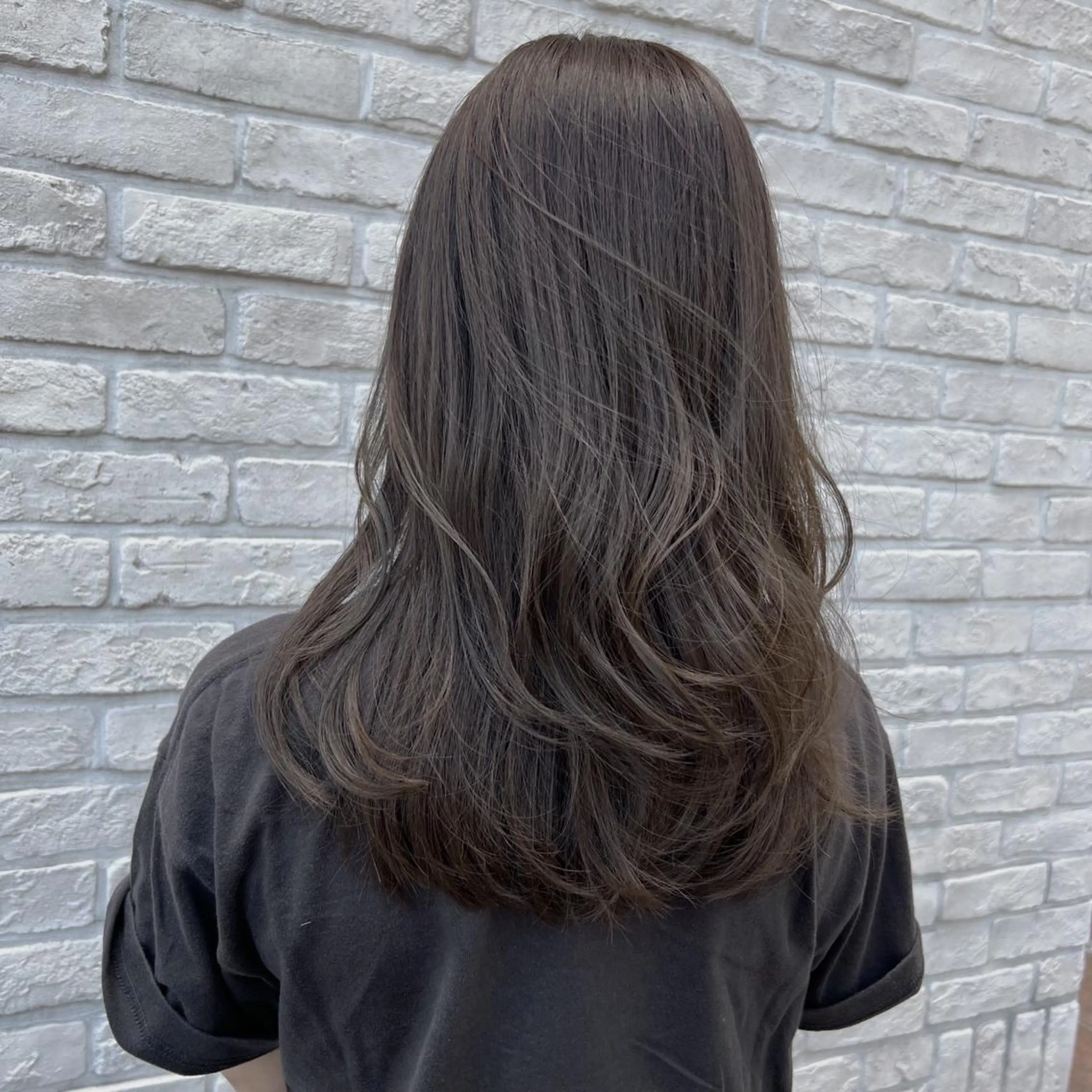 ロング カラー ヘアカラー トリートメント 韓国レイヤー 暖色カラー/さくらのヘアスタイル