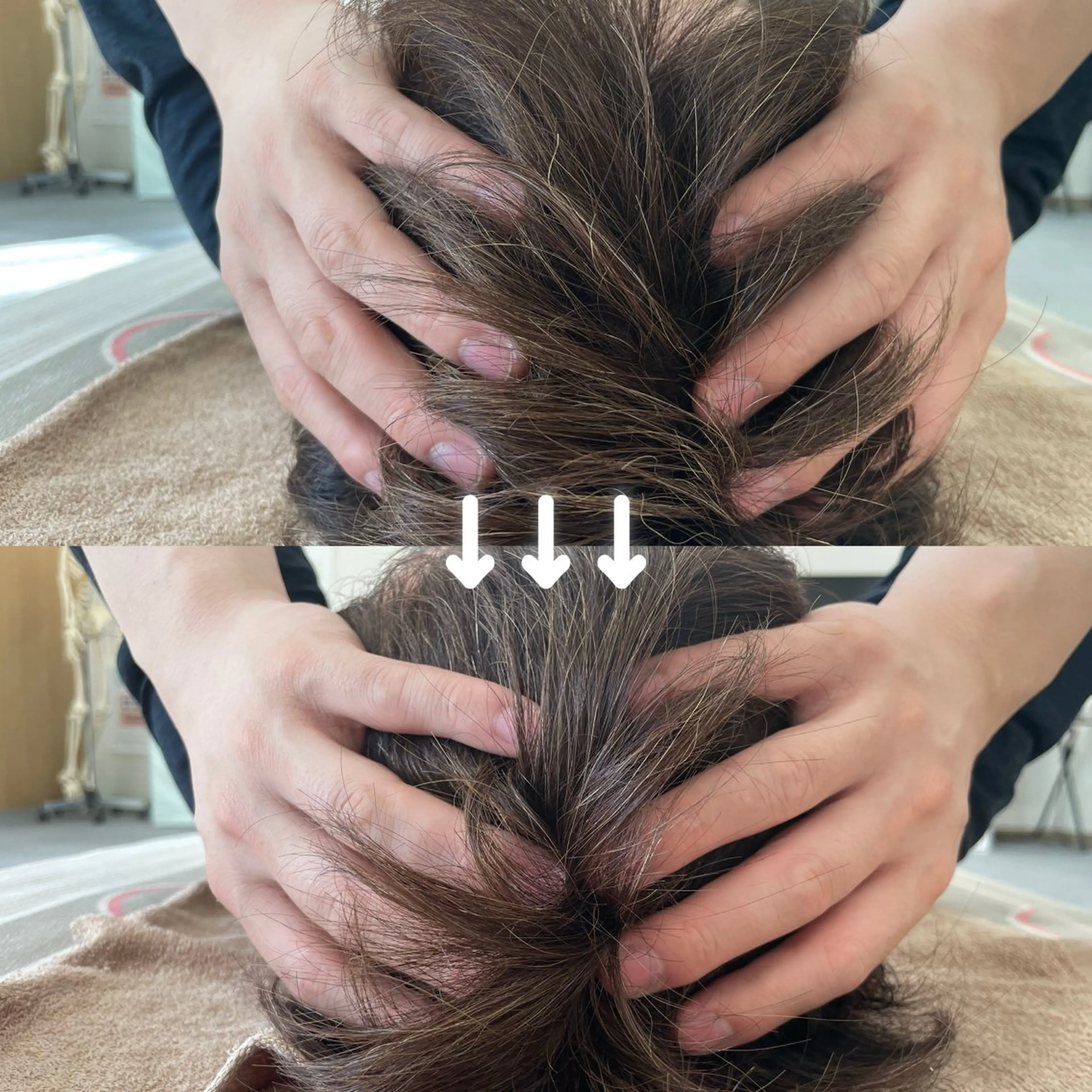 【巡りと癒し】骨盤矯正+ドライヘッドスパコースの写真