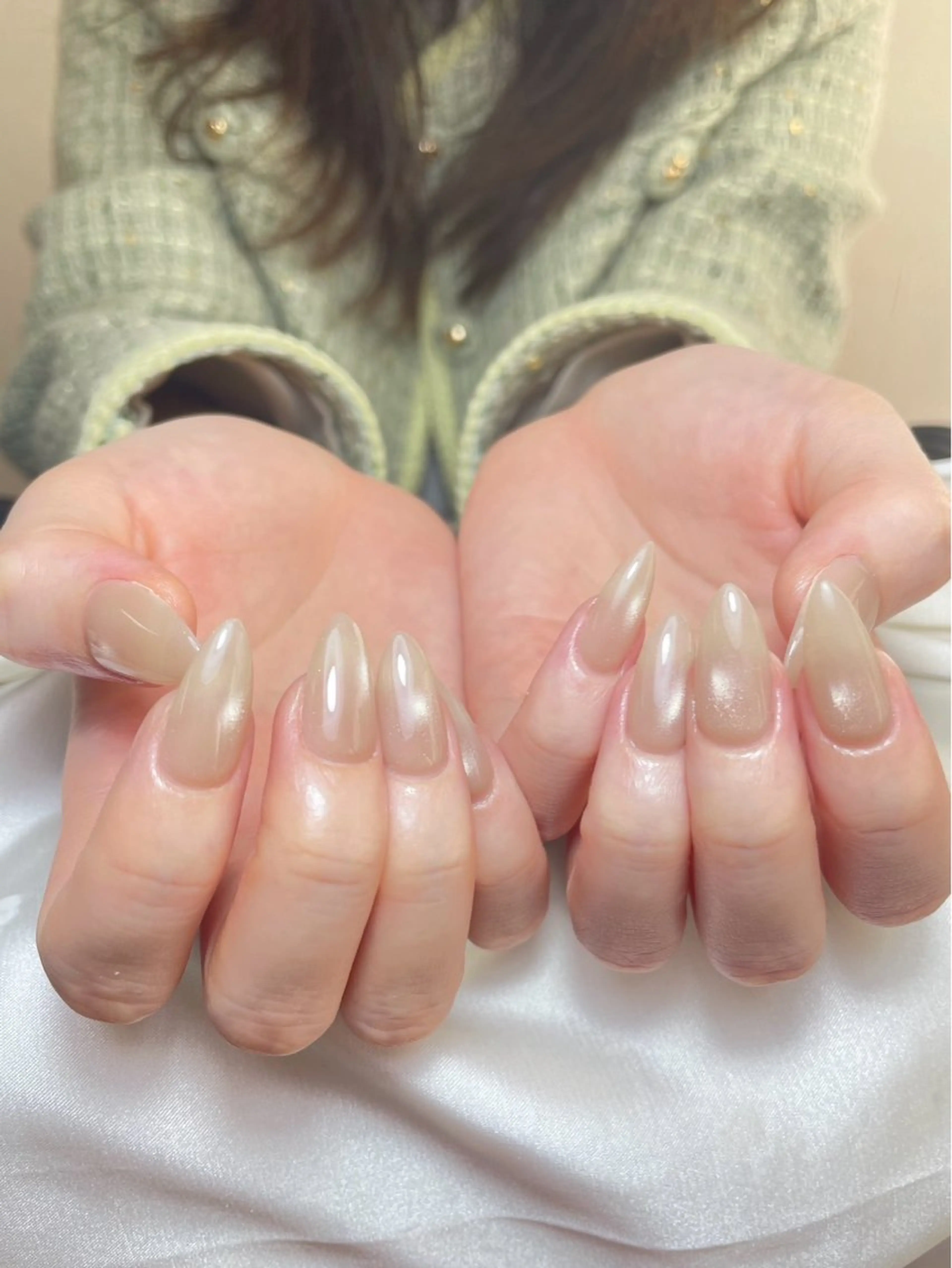 ネイル チークネイル 長さ出し フットネイル ジェルネイル 卒業式 𝓐𝓷𝓻𝓲 XiinhNailのネイルデザイン