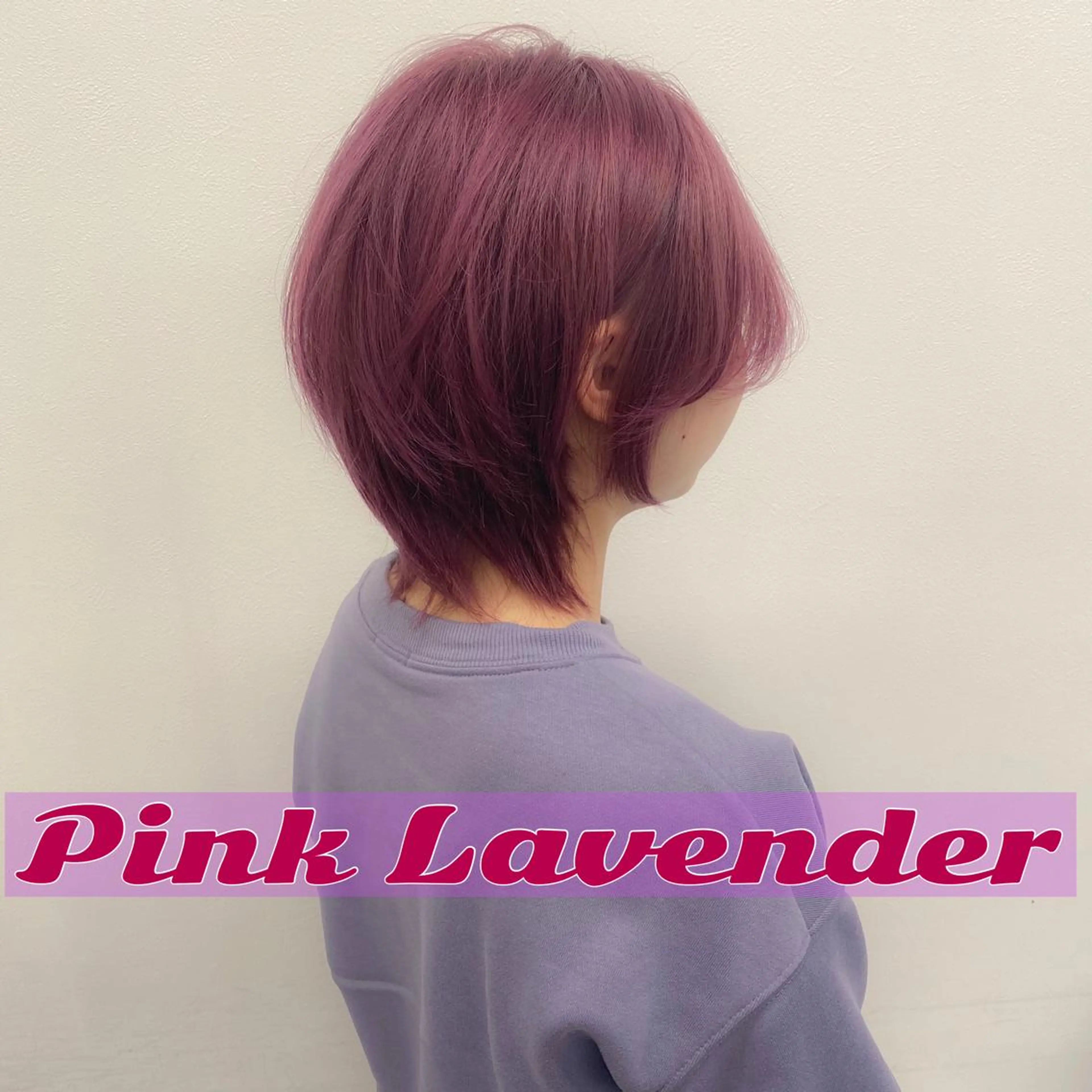 ショート ピンクラベンダー ウルフカット 🤎カラー比率90% 🤍TAKAYAのヘアスタイル