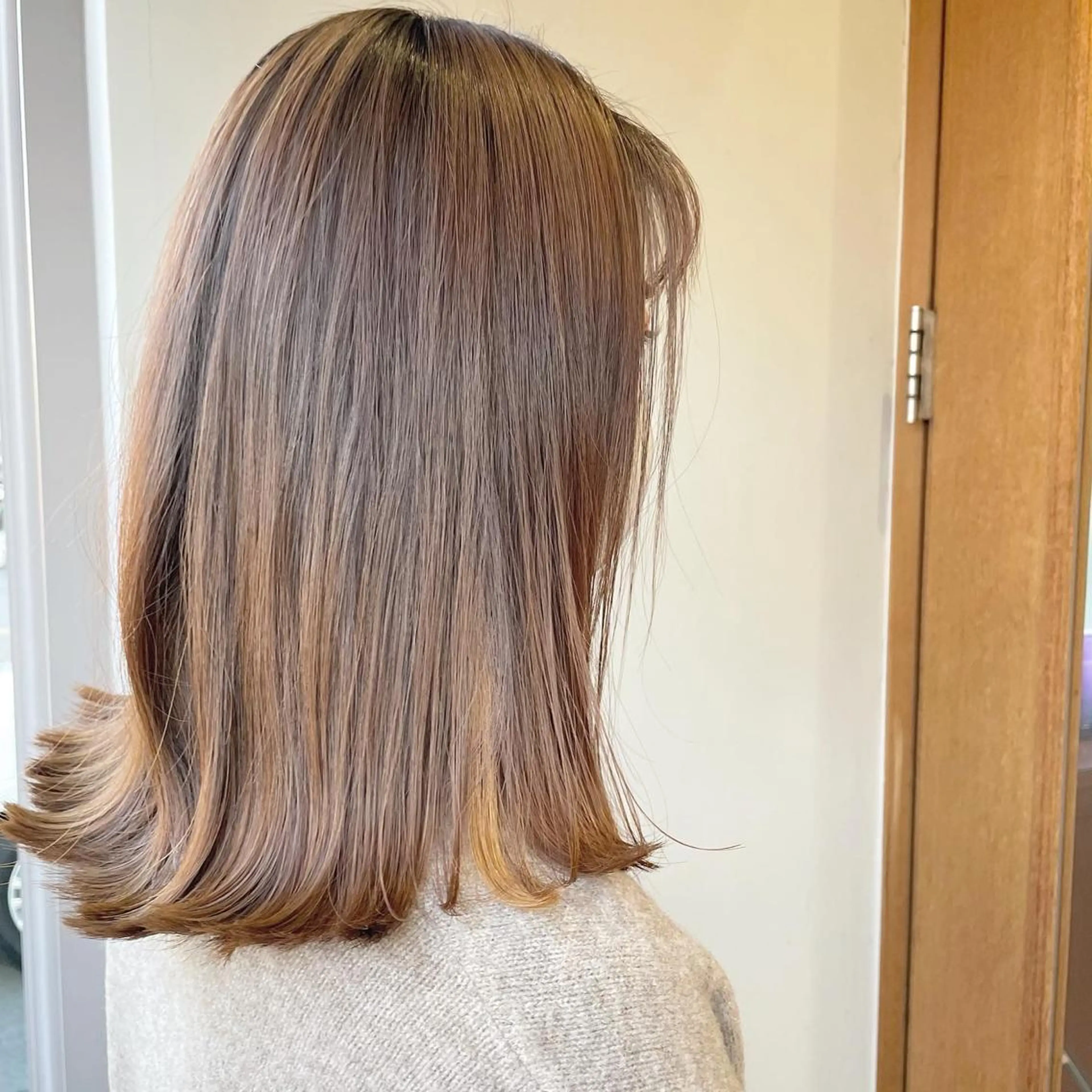 セミロング パーマ 酸性ストレート ストレートパーマ ♡透明感カラー/ 梅田美容室/RIKAのヘアスタイル