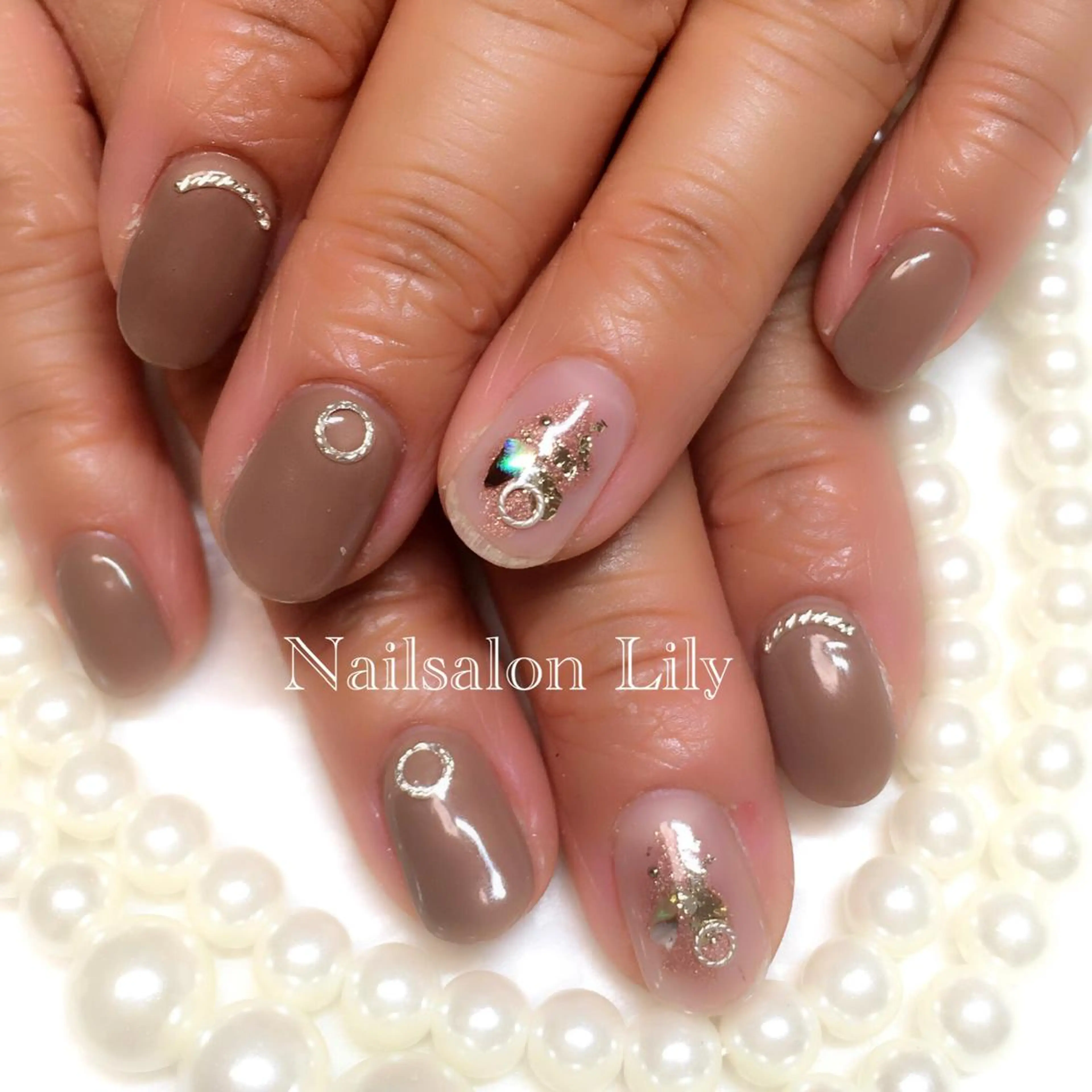 ネイル ニュアンスネイル Lily*nail 🌻Mii🌻のネイルデザイン