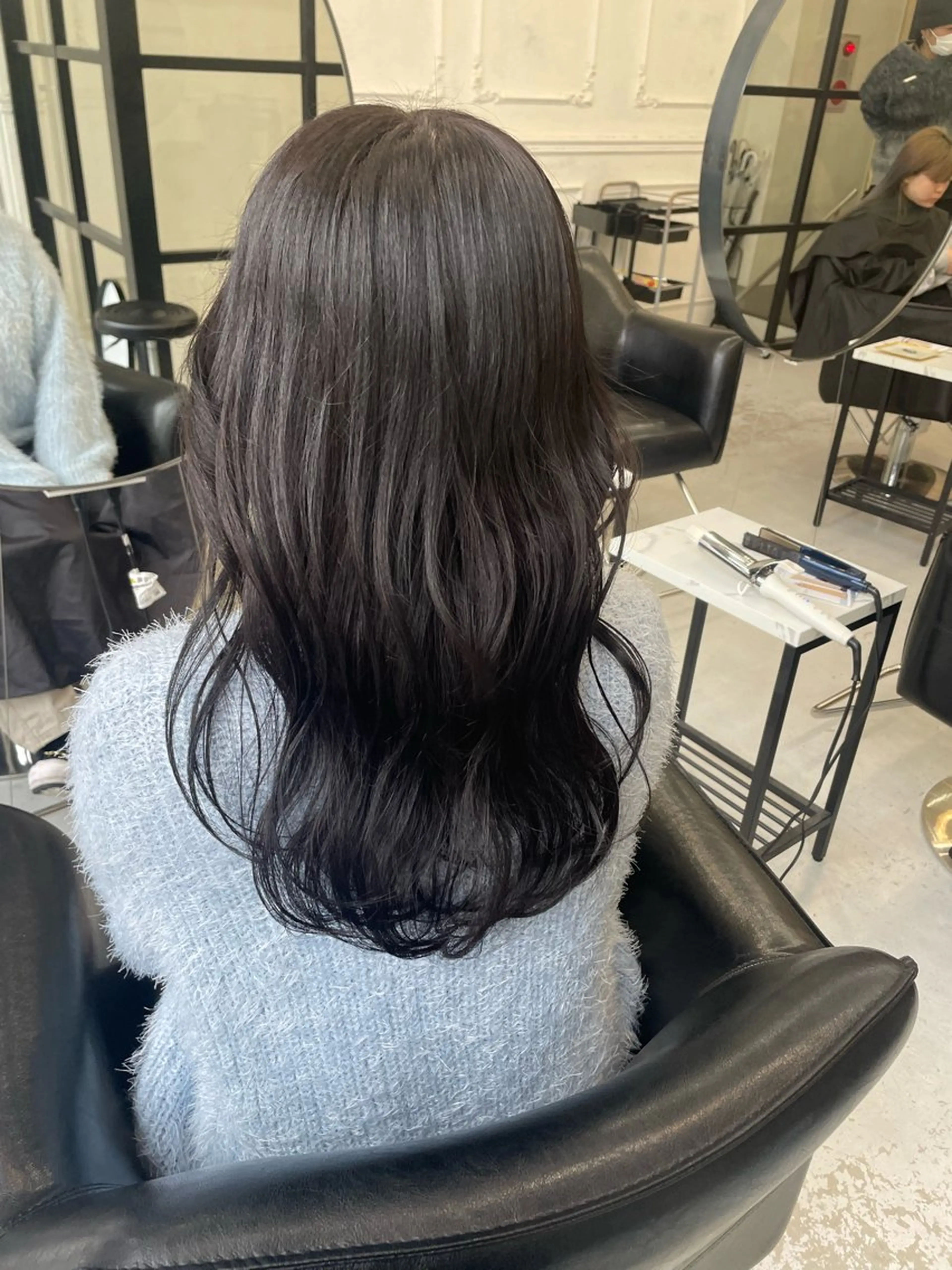 ロング パープルカラー ヘアカラー MaisonHALU さくらのヘアスタイル