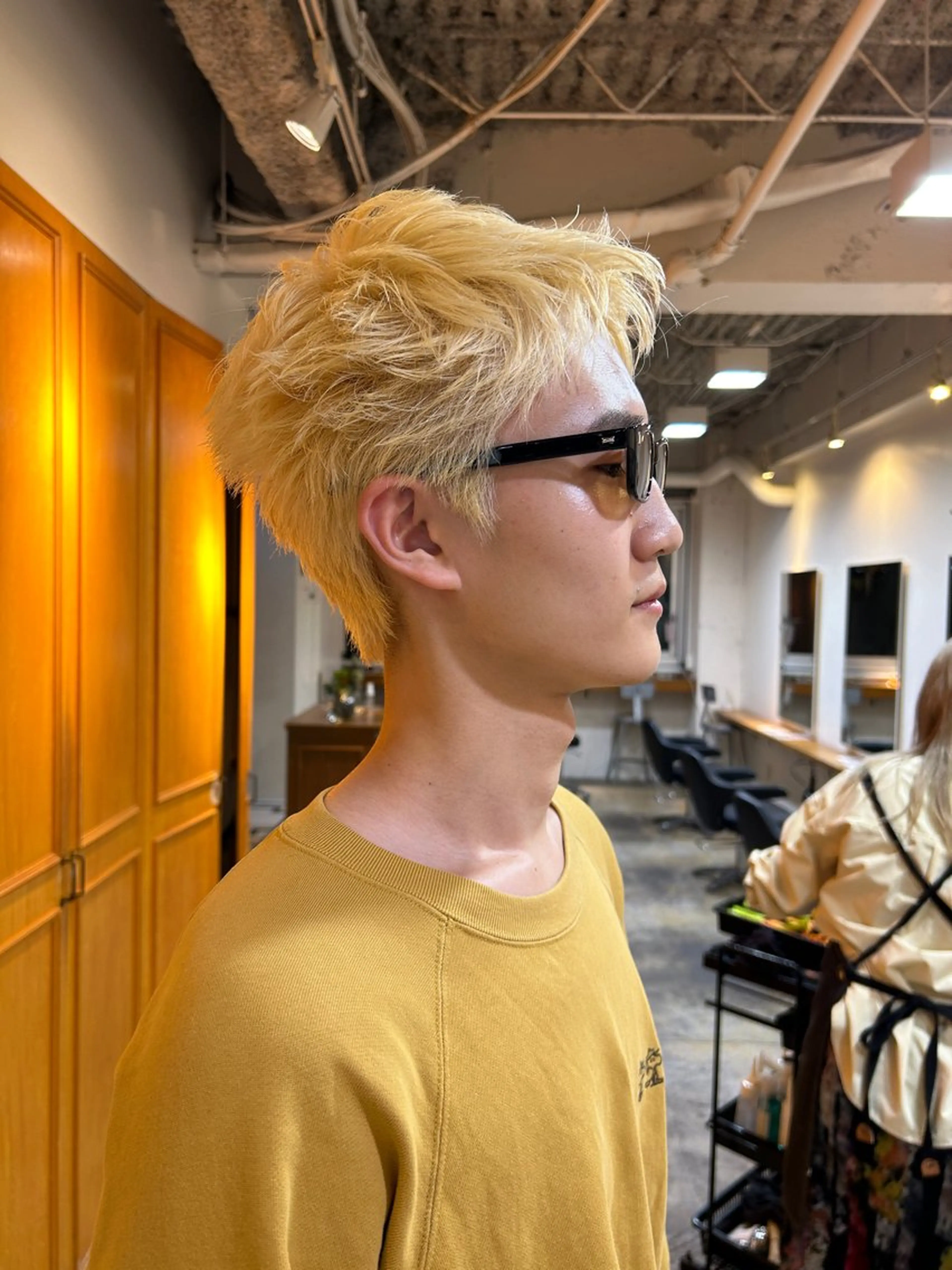 ショート カラー メンズ デザインパーマ🌀 KAISEIのヘアスタイル