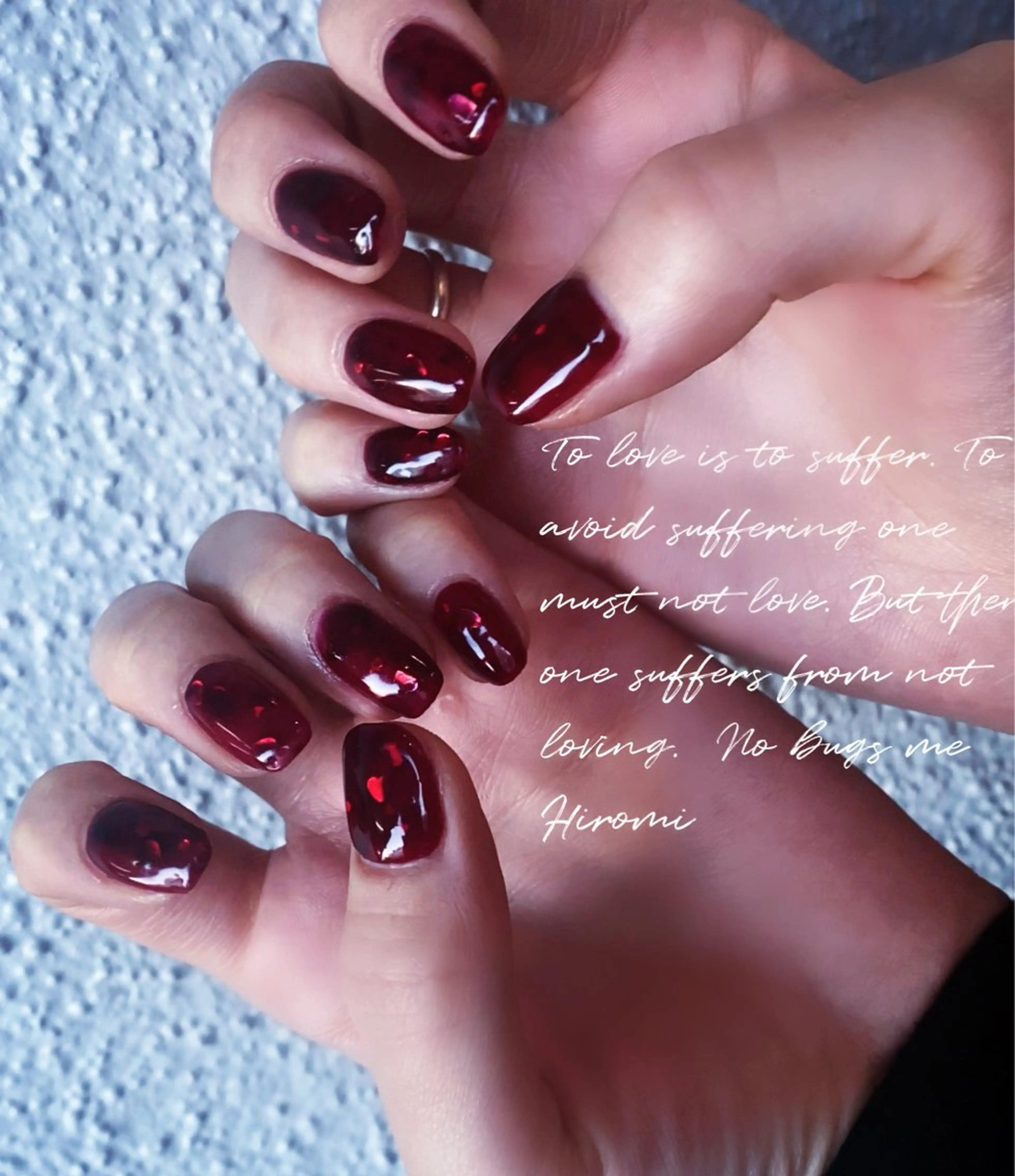 ネイル ハート free hug Hiromiのネイルデザイン