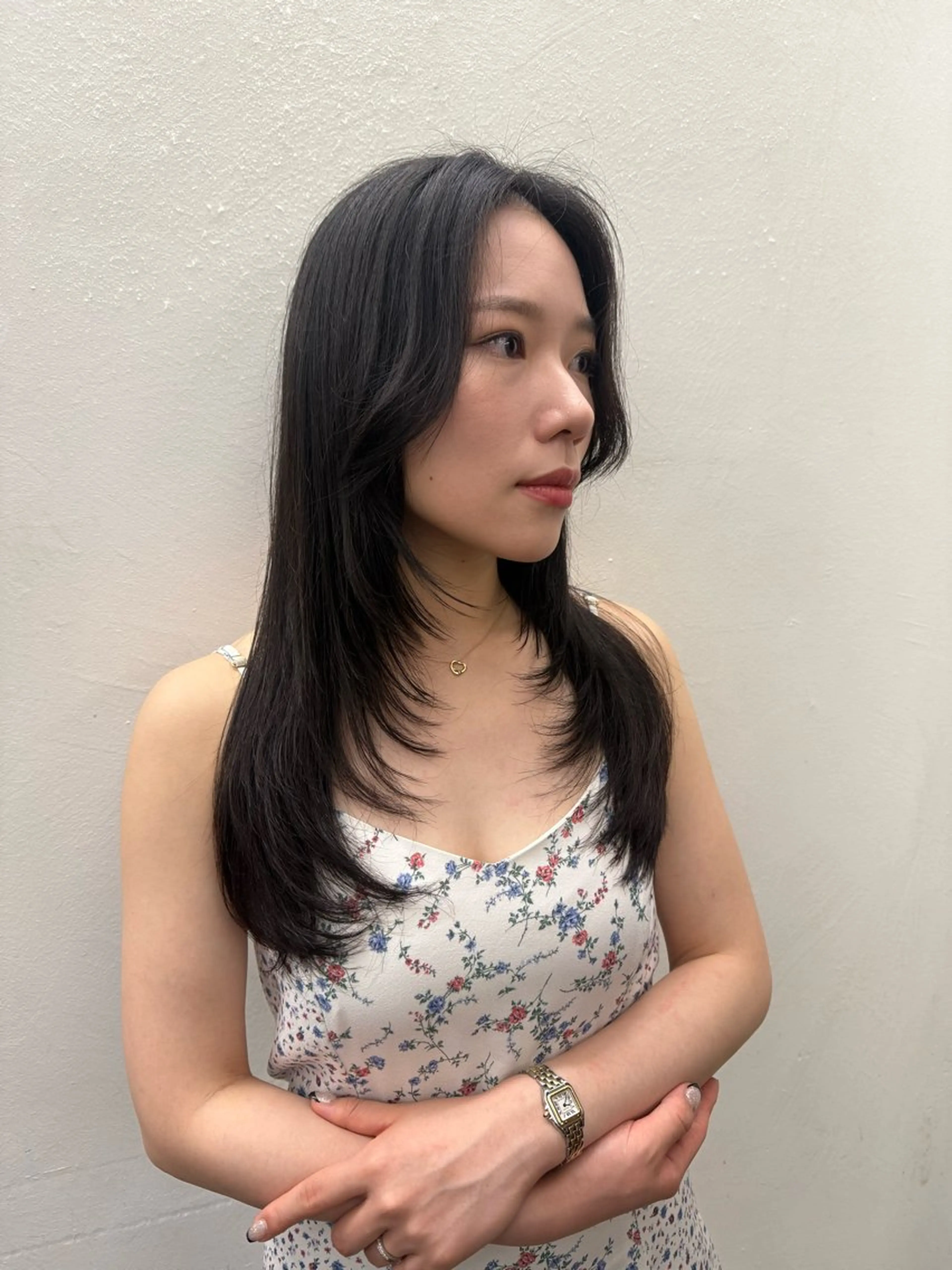 セミロング カット トリートメント Paddle所属・似合わせレイヤー/ ニュアンスパーマ高倉のヘアスタイル