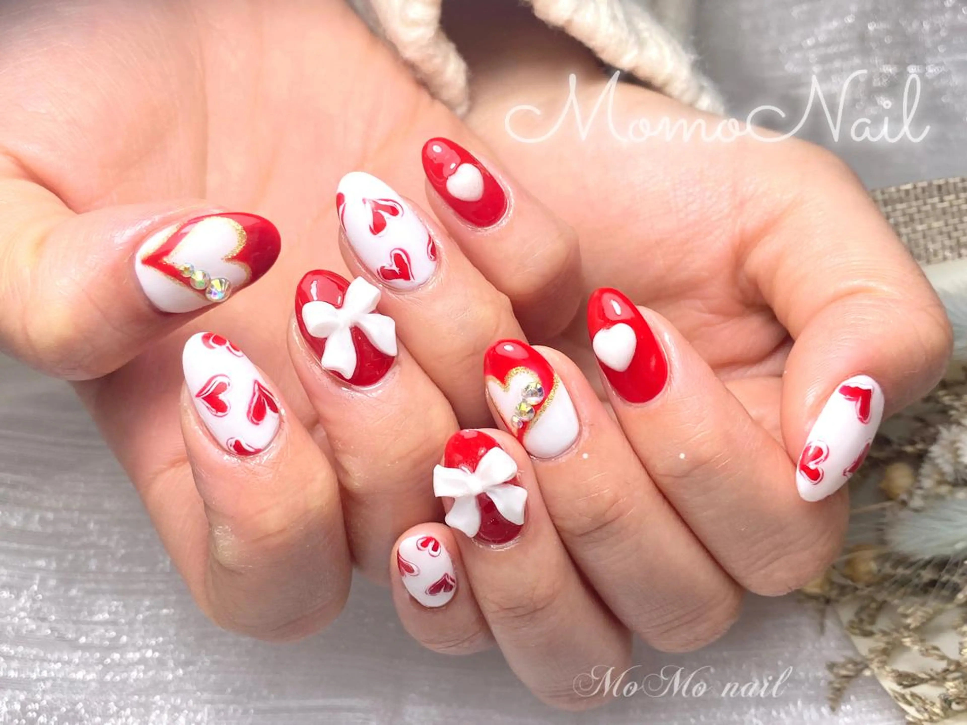 ネイル バレンタイン MOMO nailのネイルデザイン