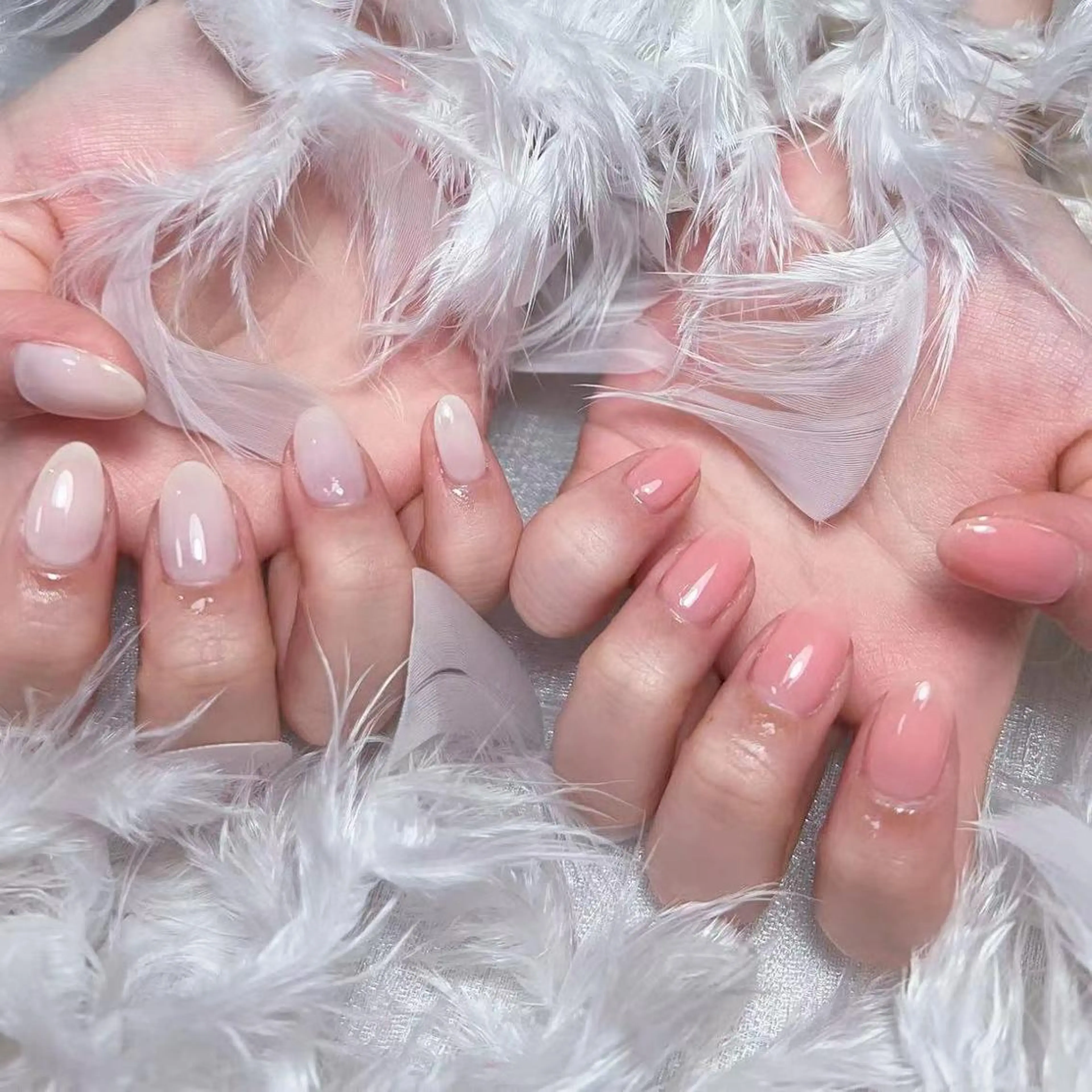 ネイル アートネイル オーロラネイル ガーリー キラキラネイル マグネットネイル リナ 💅のネイルデザイン