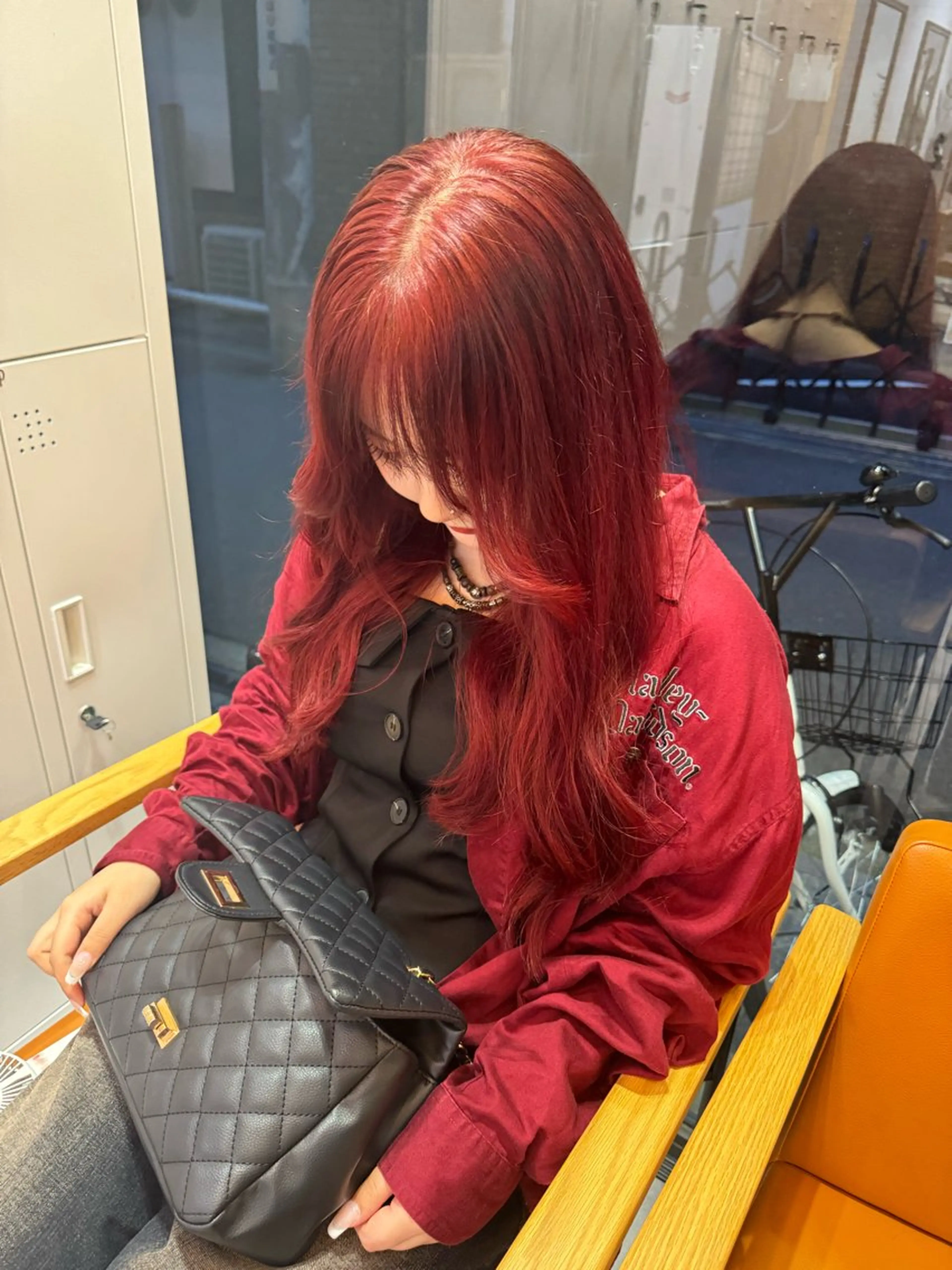 ロング カラー 赤み無し柔らかカラー 【梅田】madokaのヘアスタイル