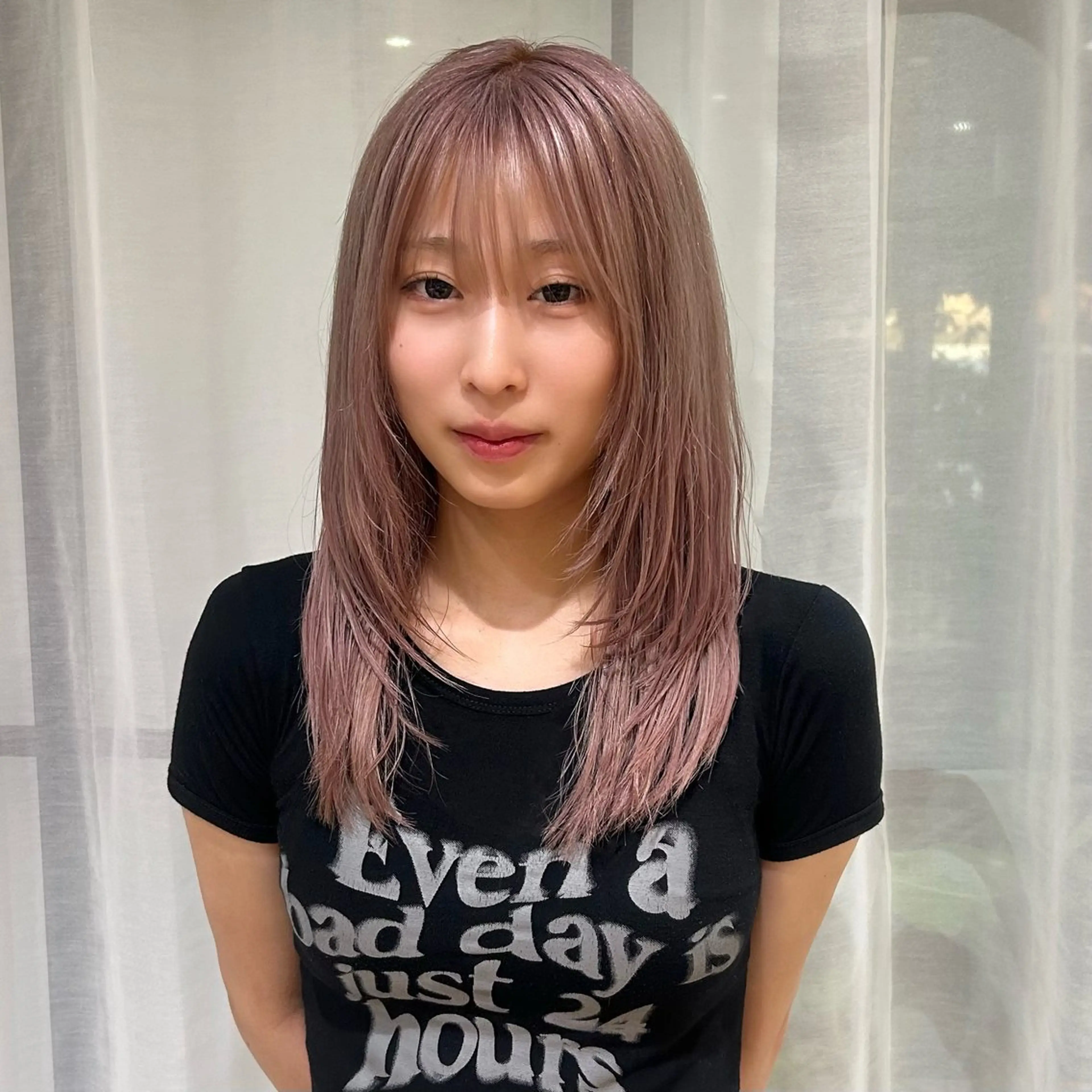 セミロング レイヤーカット カット ボブレイヤー/ ブリーチ/miyuuのヘアスタイル