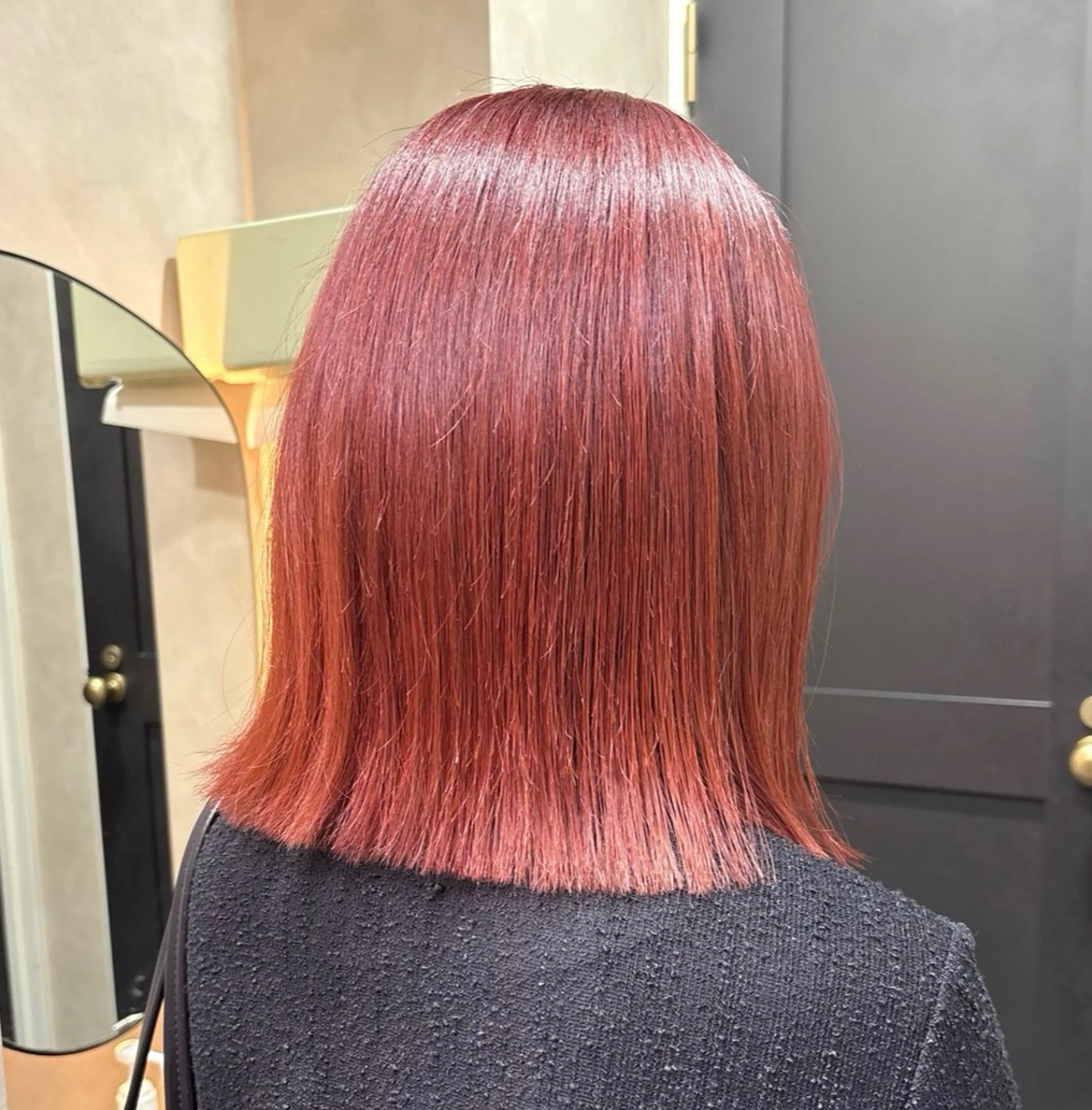 ミディアム ボブ カット ヘアカラー 🌷暖色カラー /Mina/渋谷🌷のヘアスタイル