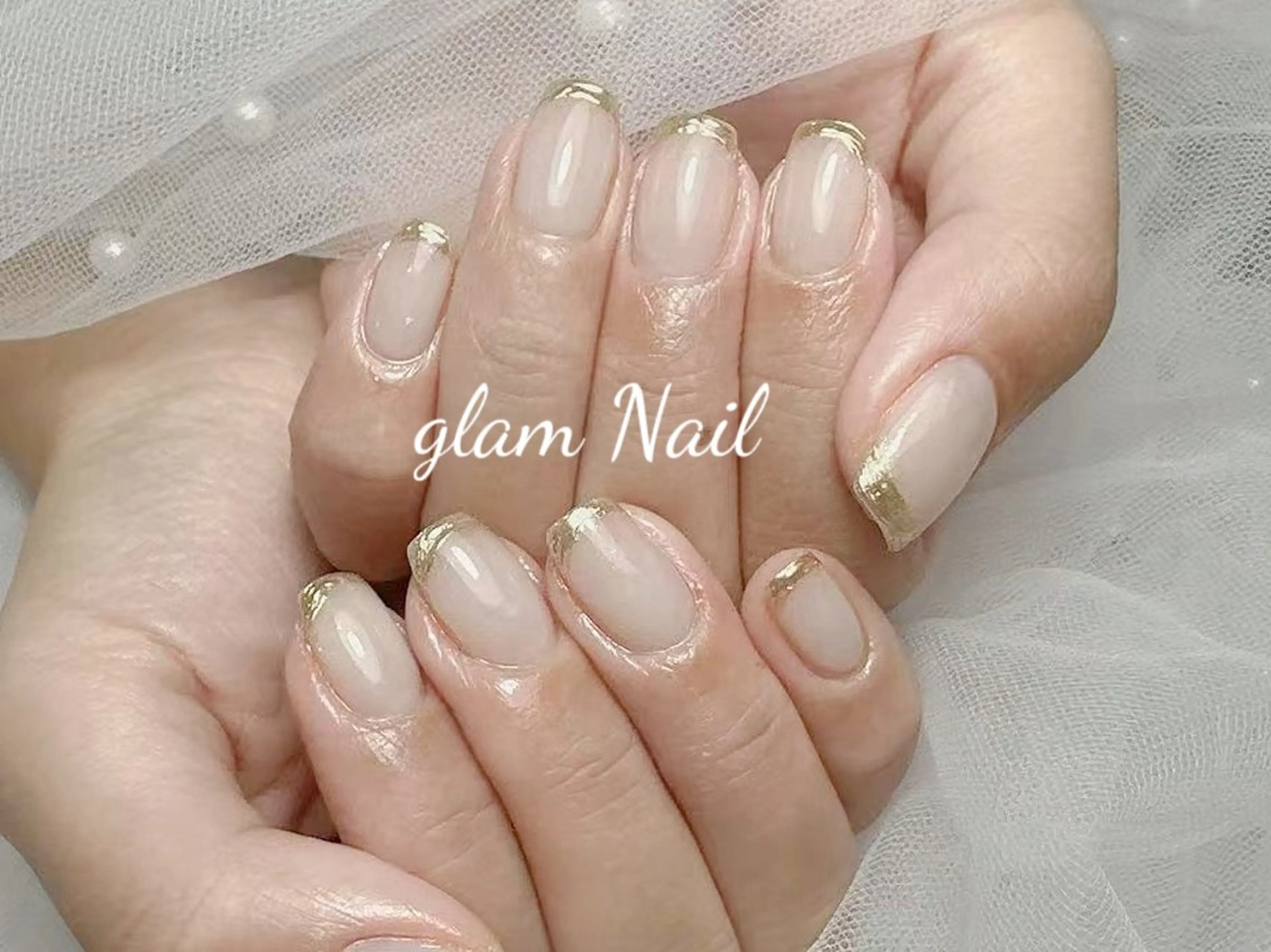 ネイル ハンドネイル エツメ💅 長さだし🎀デザインのネイルデザイン