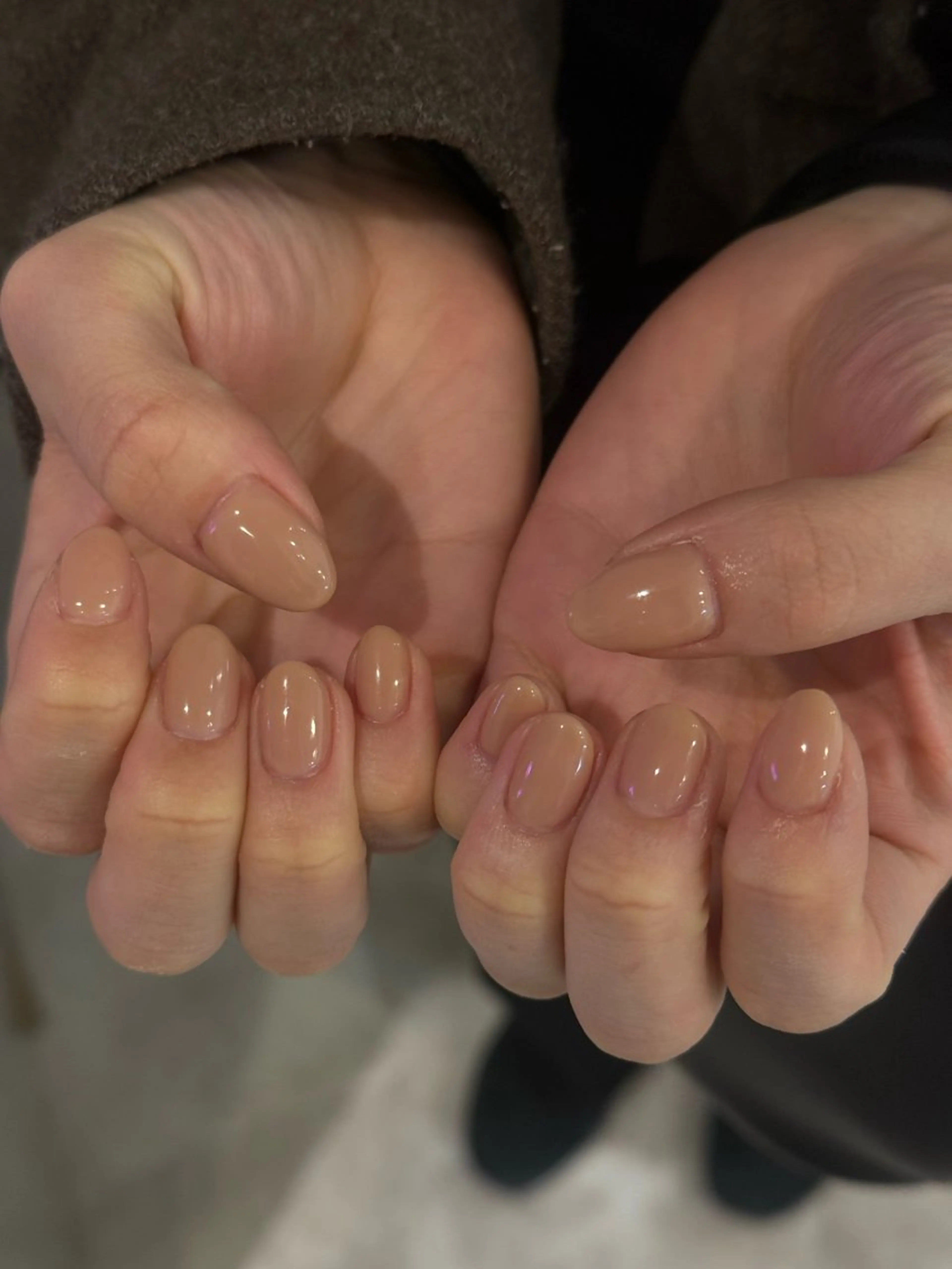 【💅オフありワンカラーネイル】シンプルでかわいいワンカラーネイル🩷ちゅるんネイルにもおすすめです✨の写真