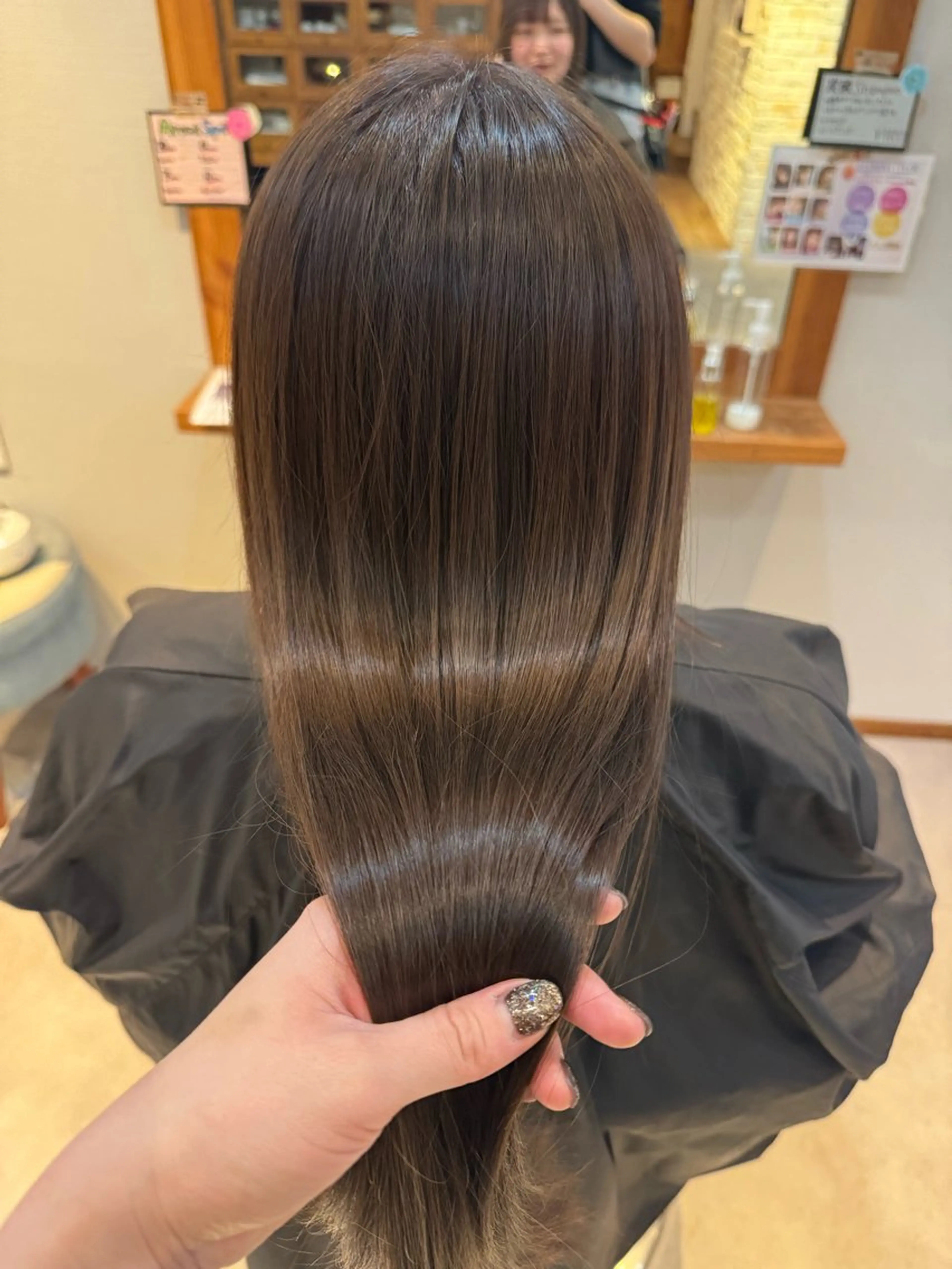 ロング カラー ブラウンカラー 透明感カラー カット ヘアカラー トリートメント Revie  hair所属・Hiyori/透明感 /ボブ/矢場町のヘアスタイル