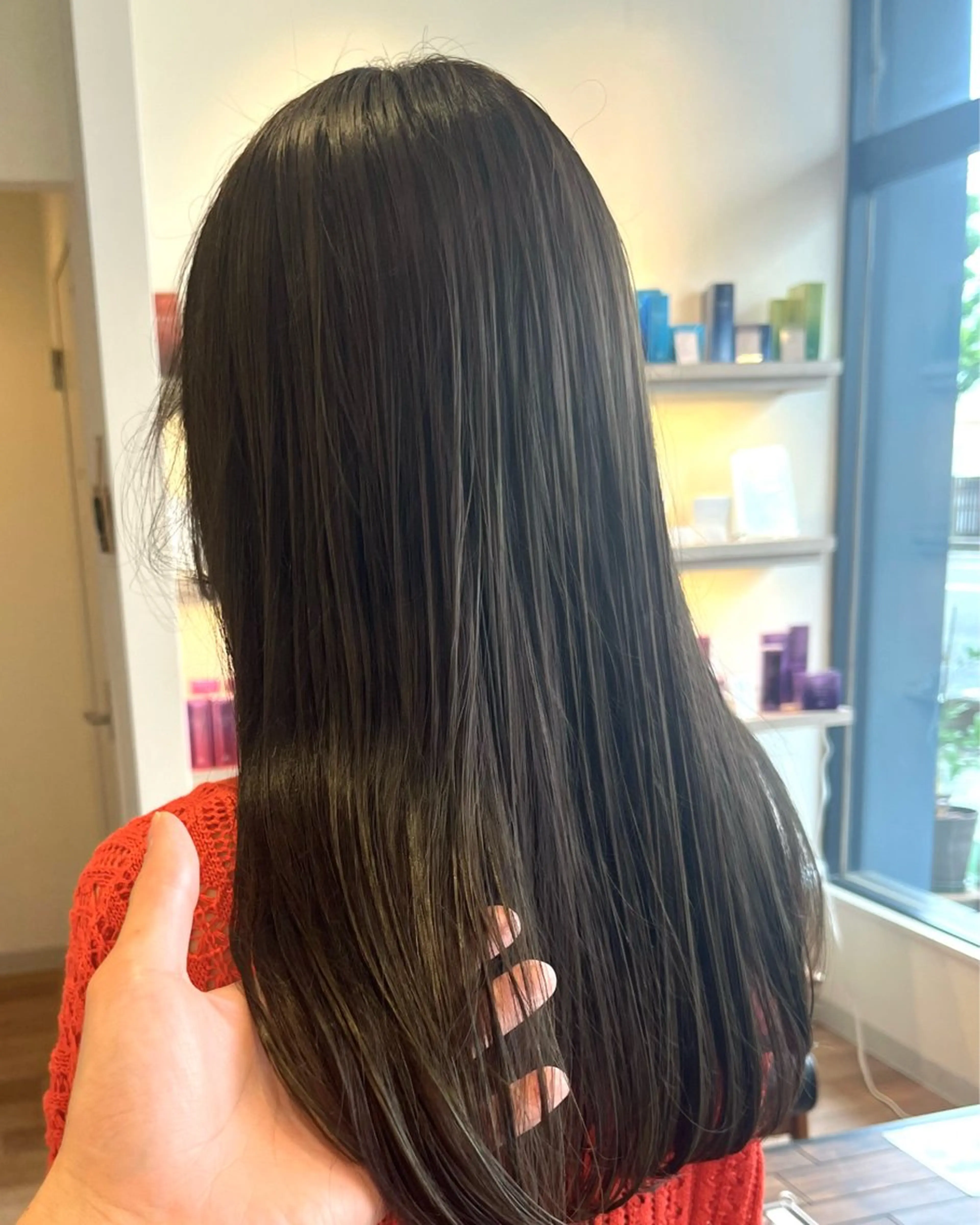 セミロング カラー 韓国レイヤー/透明感 カラー🐈曾根高のヘアスタイル