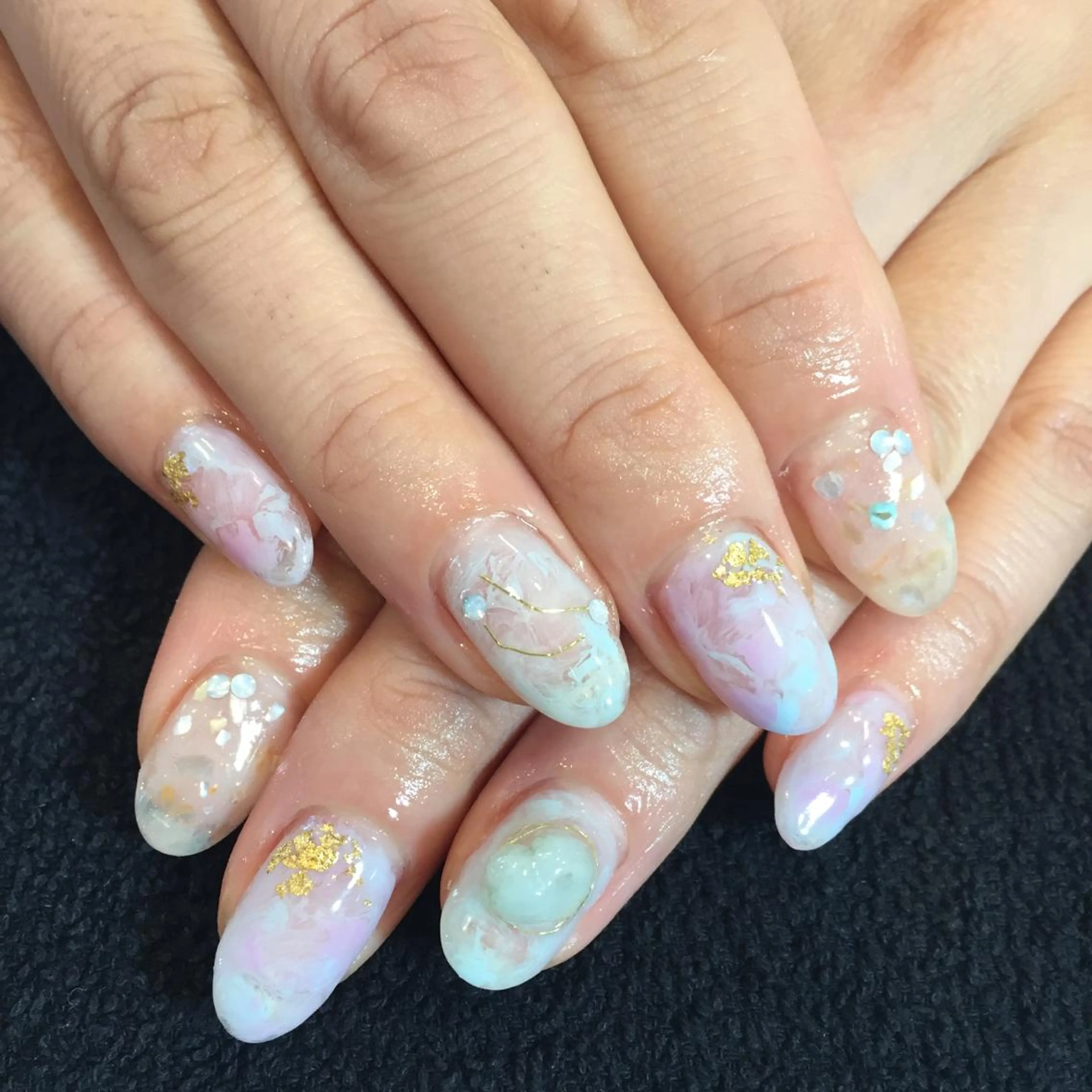 ネイル ニュアンスネイル ハンドネイル 桑原 香菜代のネイルデザイン