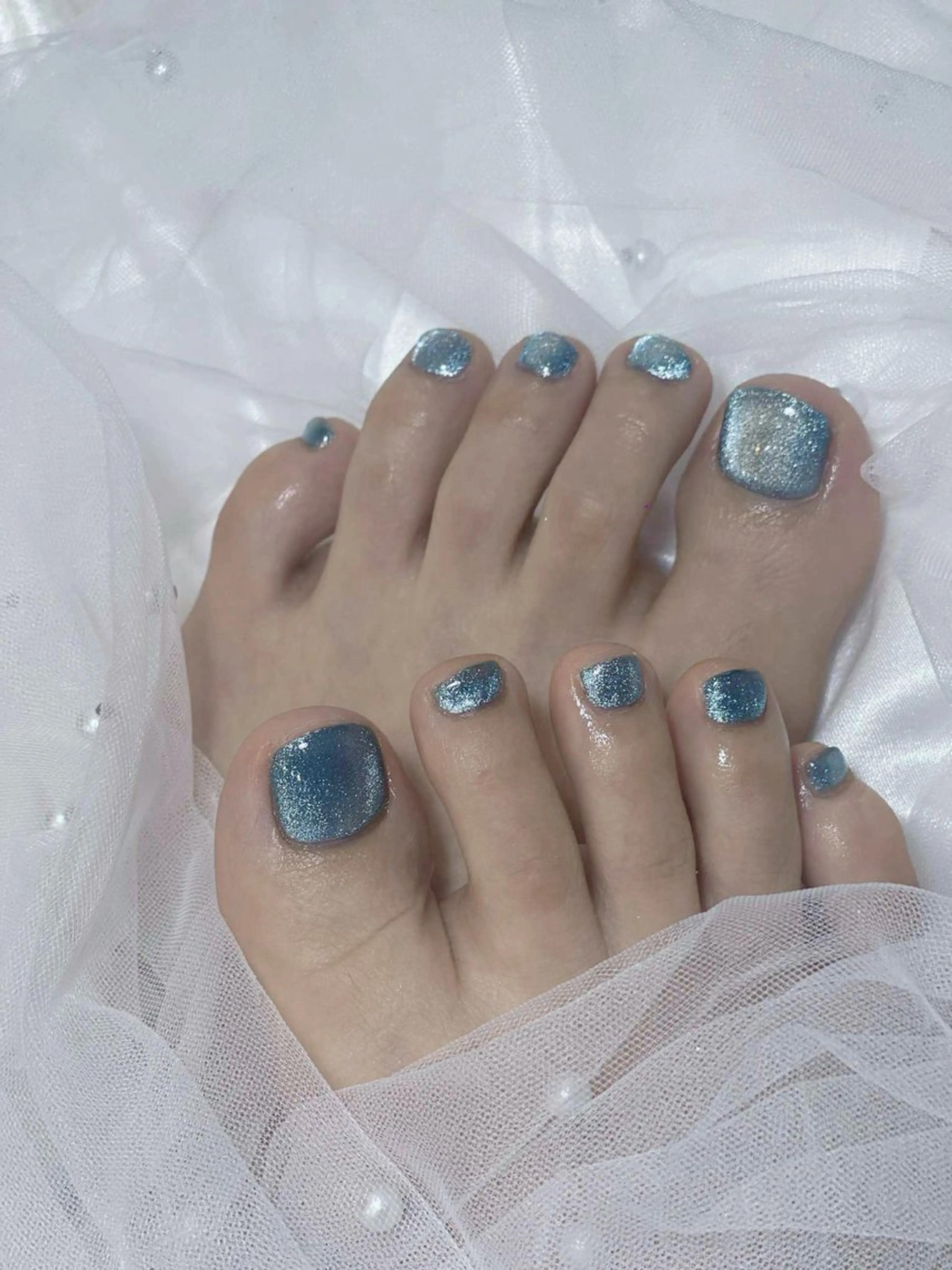 ネイル フットネイル マグネットネイル sora ❄️のネイルデザイン