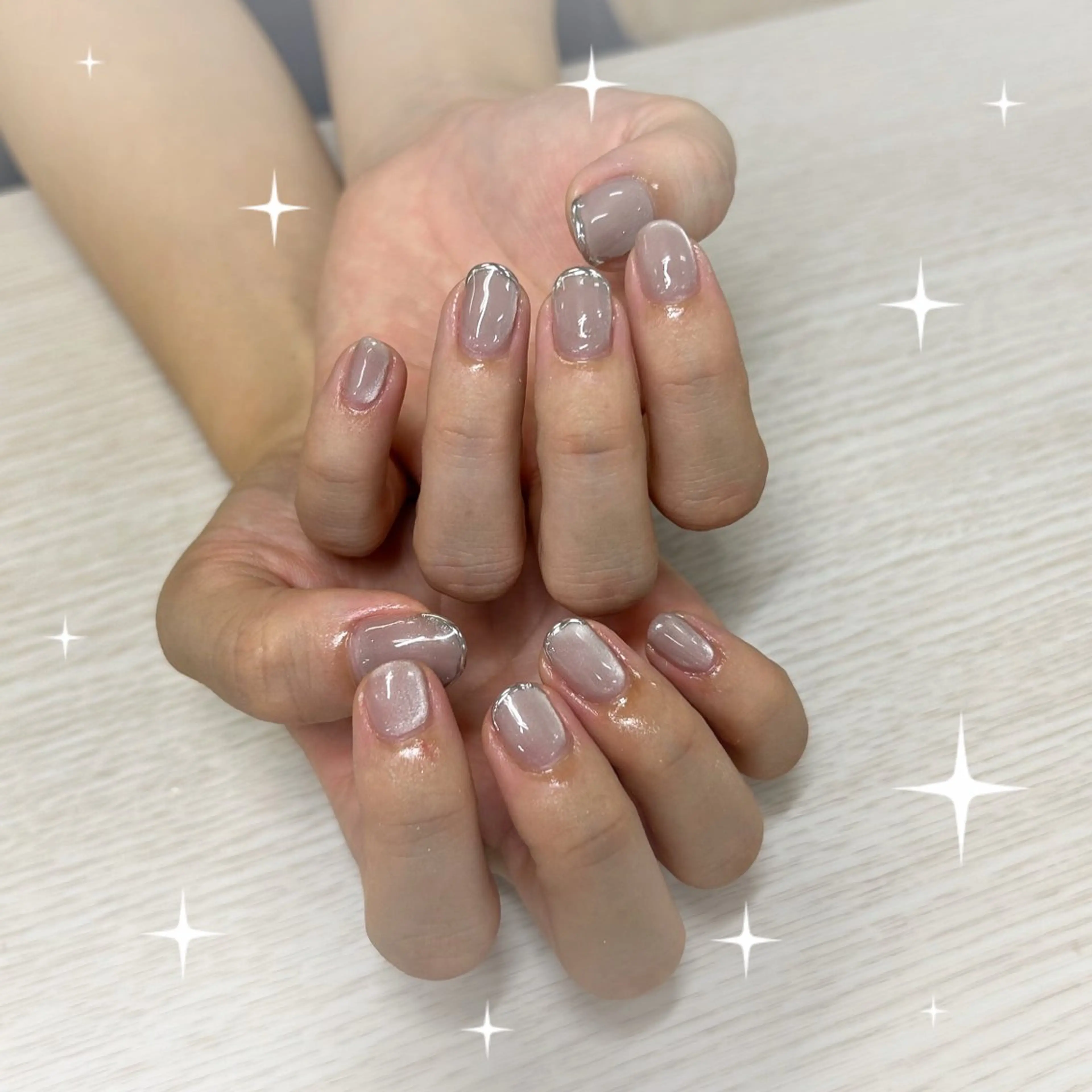 ネイル ゴールド マグネットネイル ミラーネイル TRU ゆあのネイルデザイン