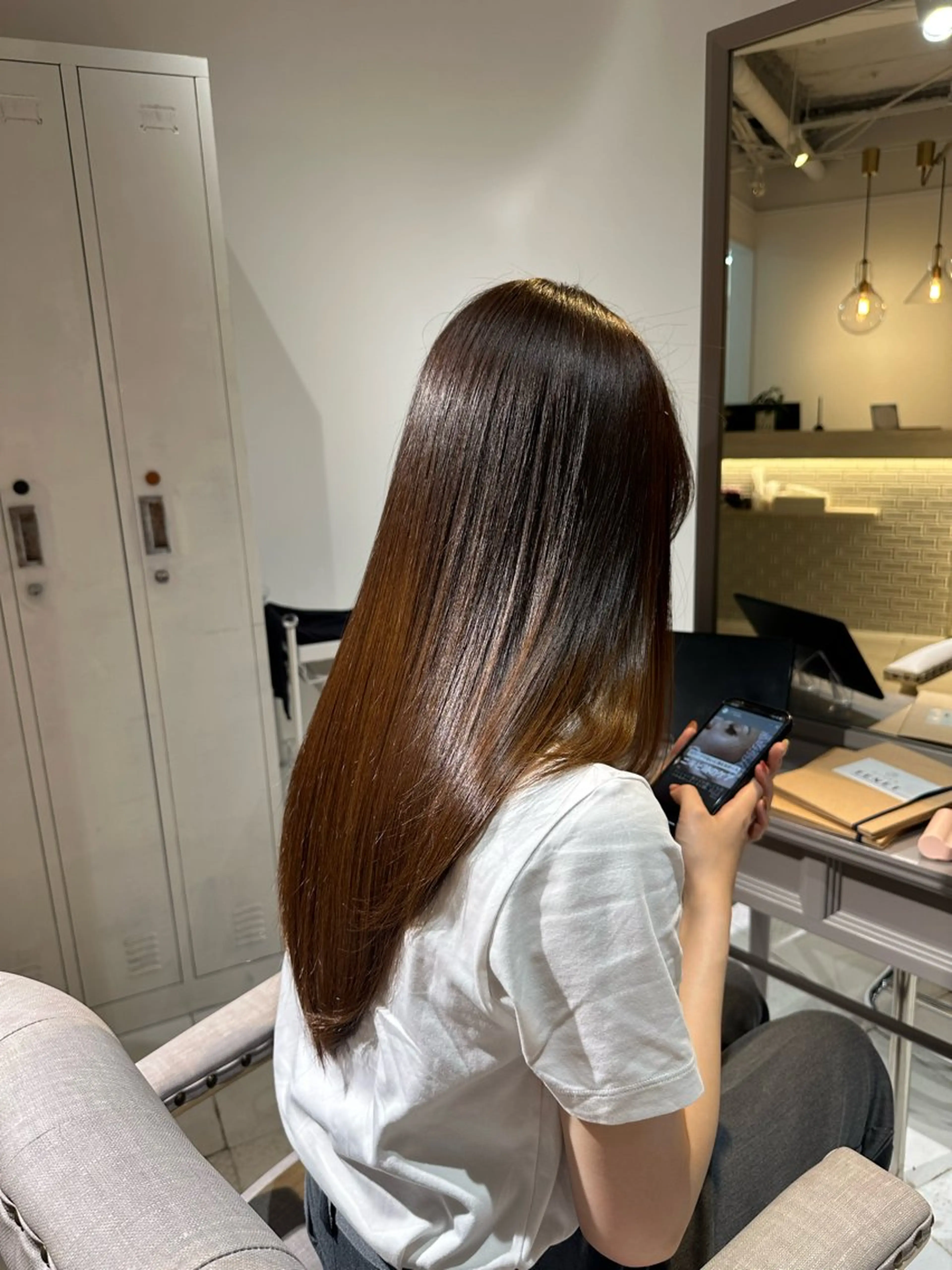 ロング カラー トリートメント 北千住 髪質改善 カナのヘアスタイル