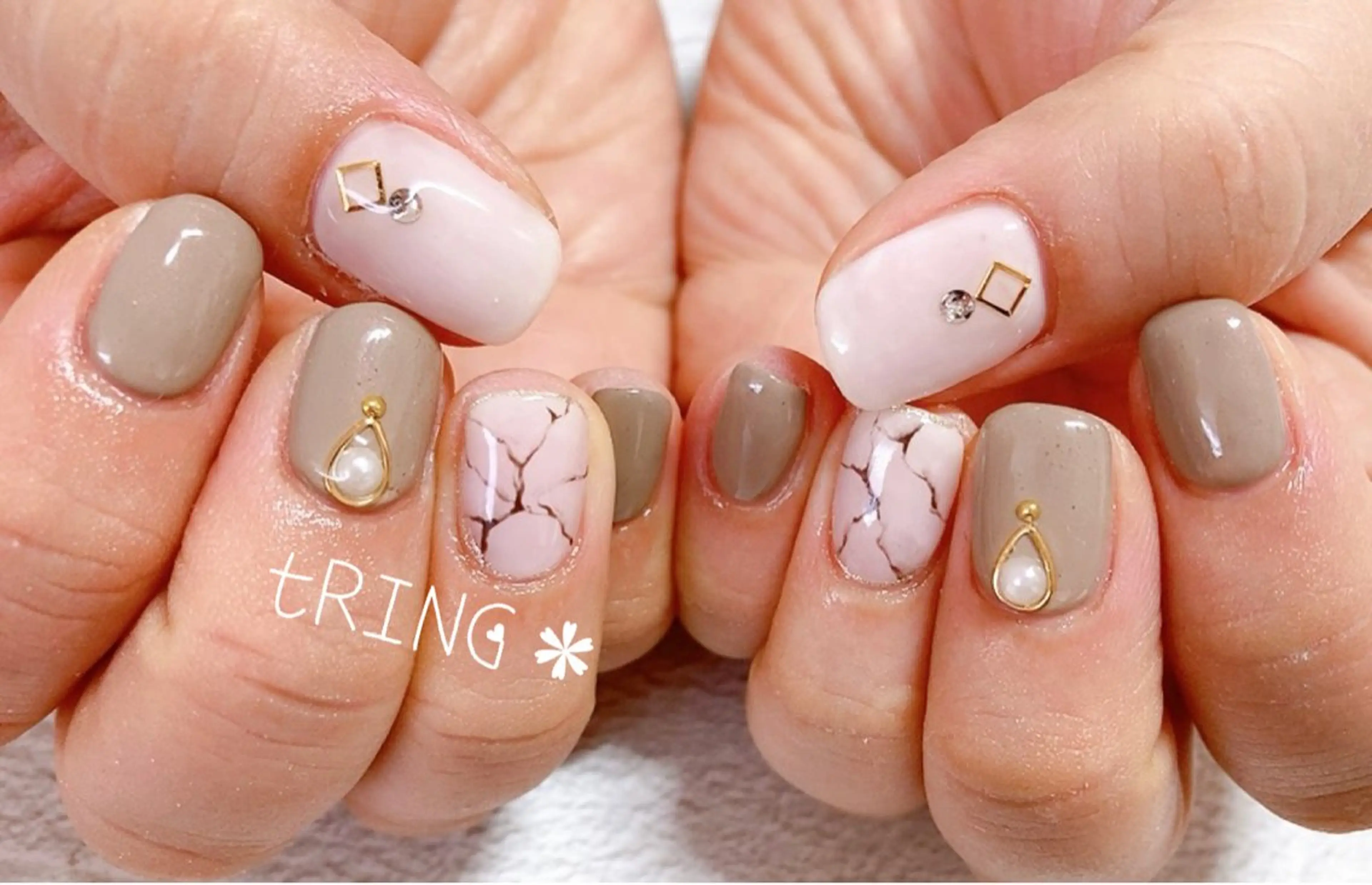 ネイル ハンドネイル tRING＊ しいの木台のネイルデザイン