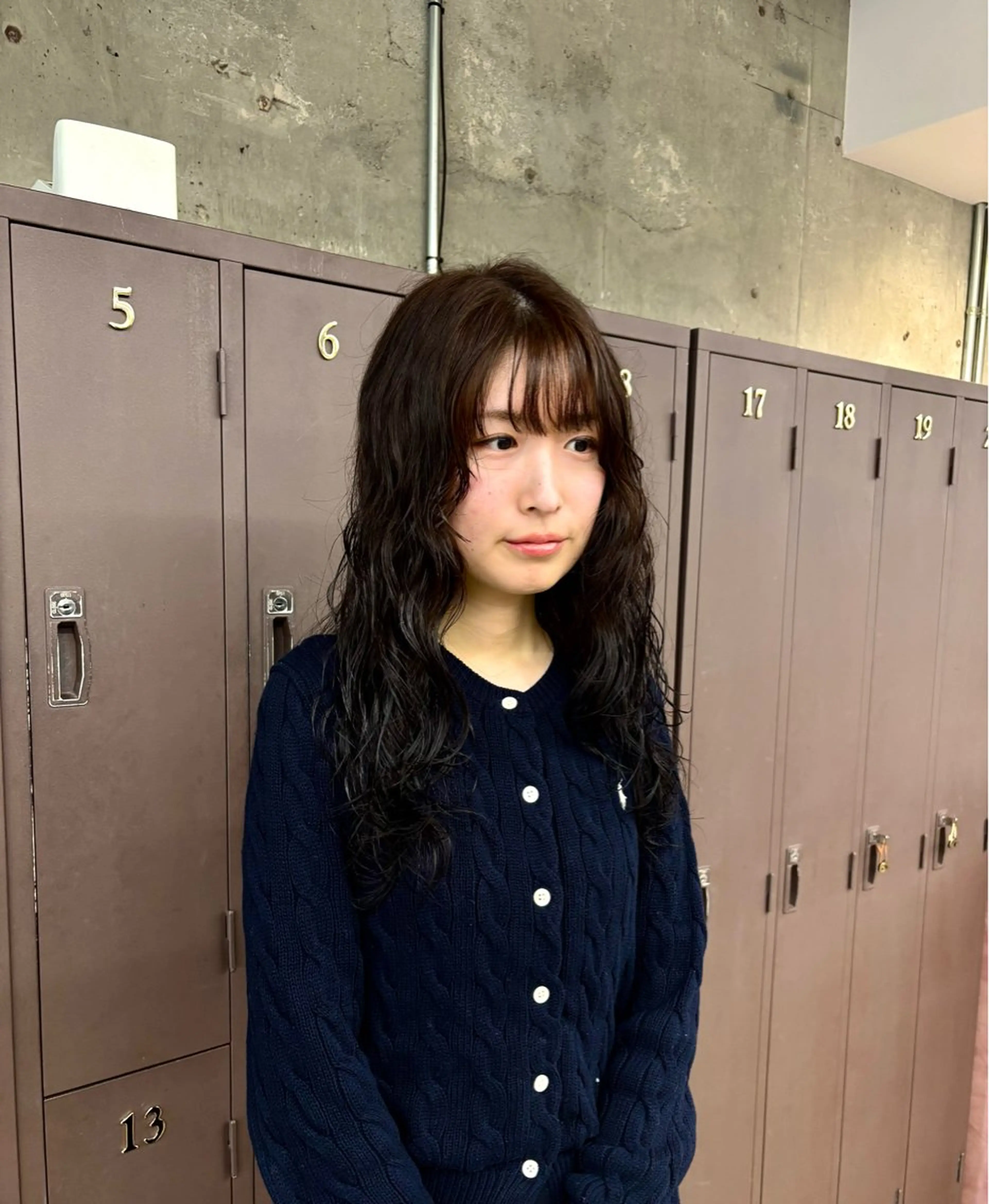 ロング パーマ 宮崎 わか菜/透明感カラーのヘアスタイル