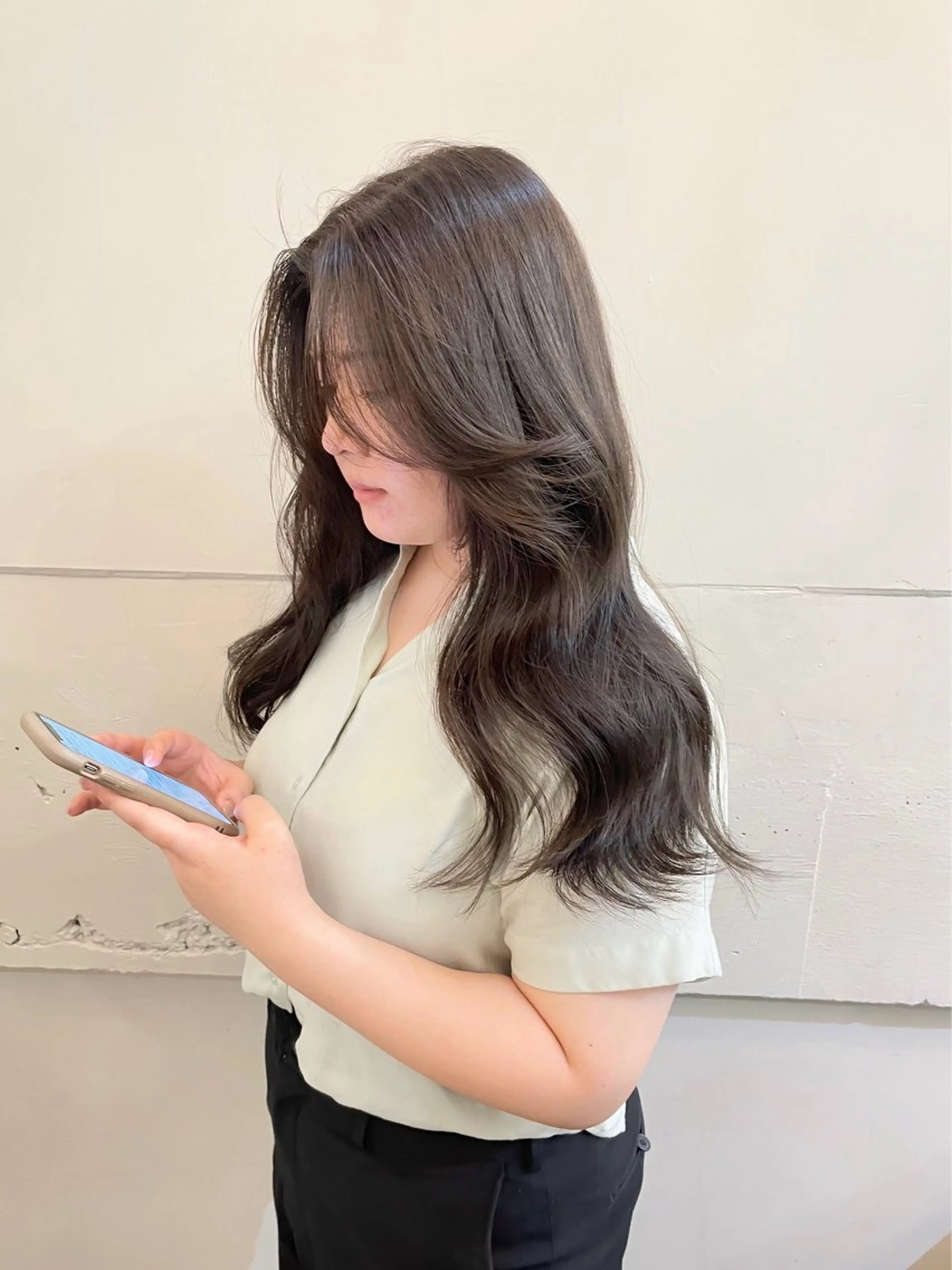 ロング カラー カット ヘアカラー トリートメント 横浜/レイヤーカット /韓国ヘア/佐藤記正のヘアスタイル