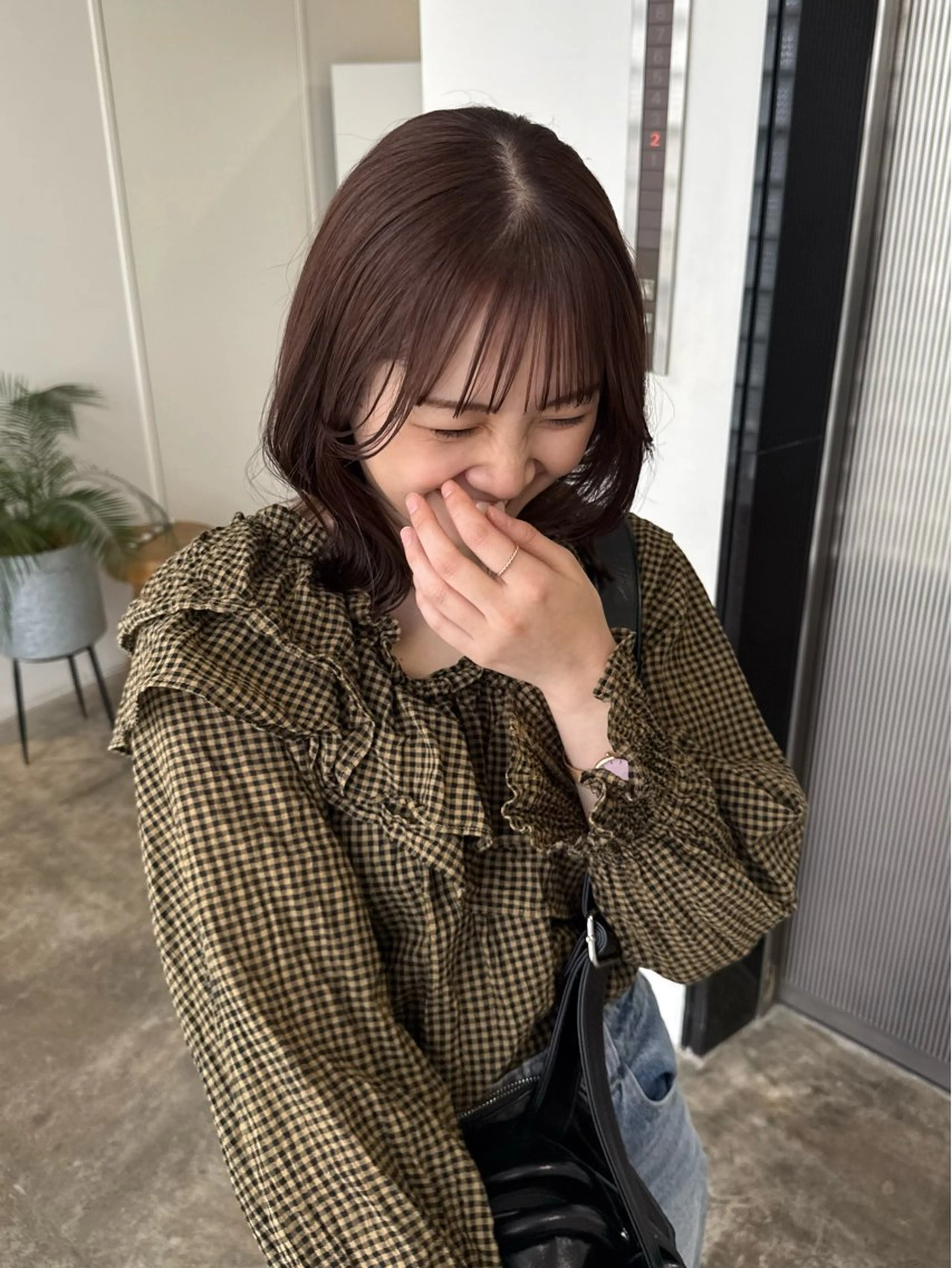 ショート カラー ラベンダーカラー カット ヘアカラー トリートメント 🟡ひろの/ツヤ カラー/髪質改善🟡のヘアスタイル