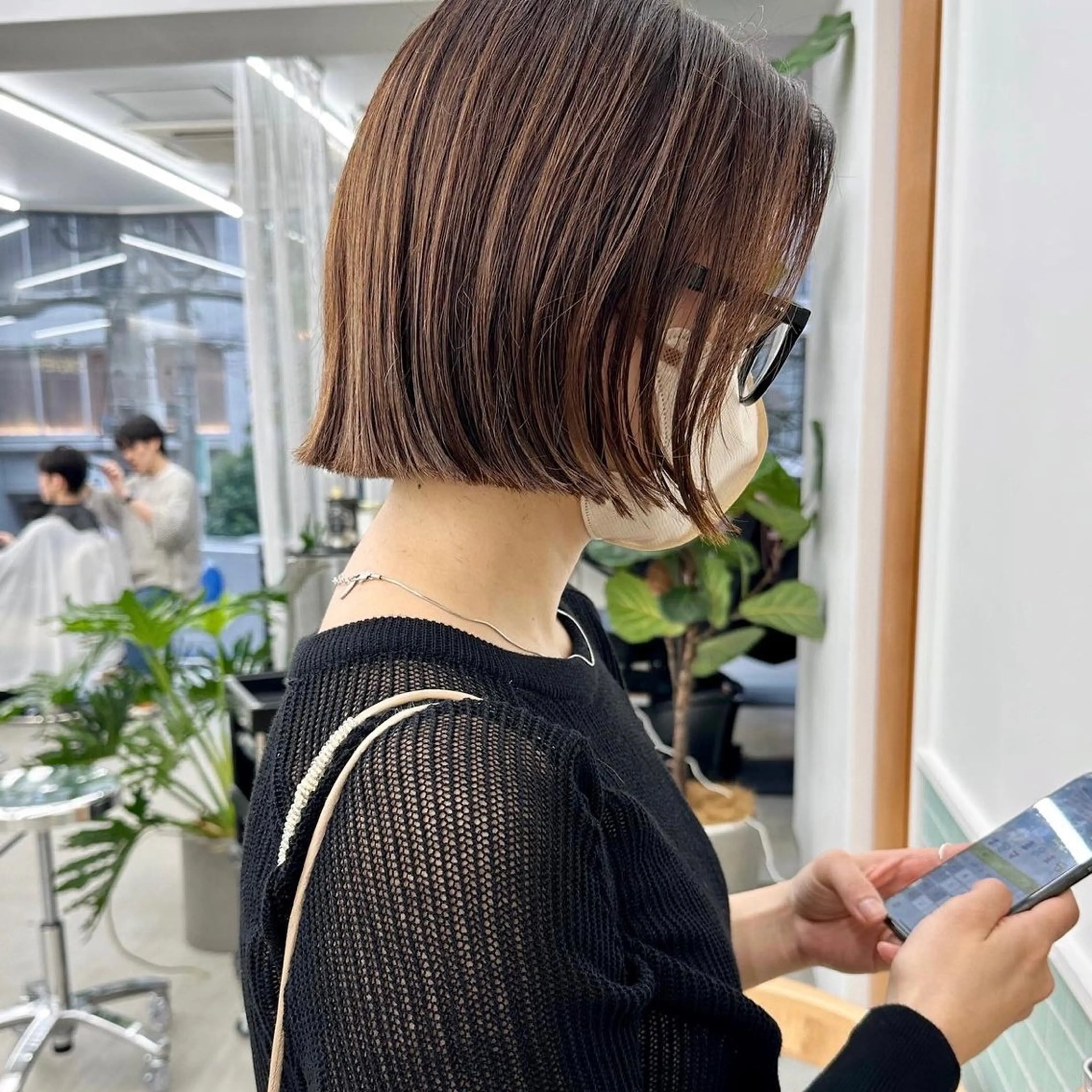 ショート カラー カット ヘアカラー トリートメント ボブ/レイヤー/ケア パーマ/リュウタのヘアスタイル