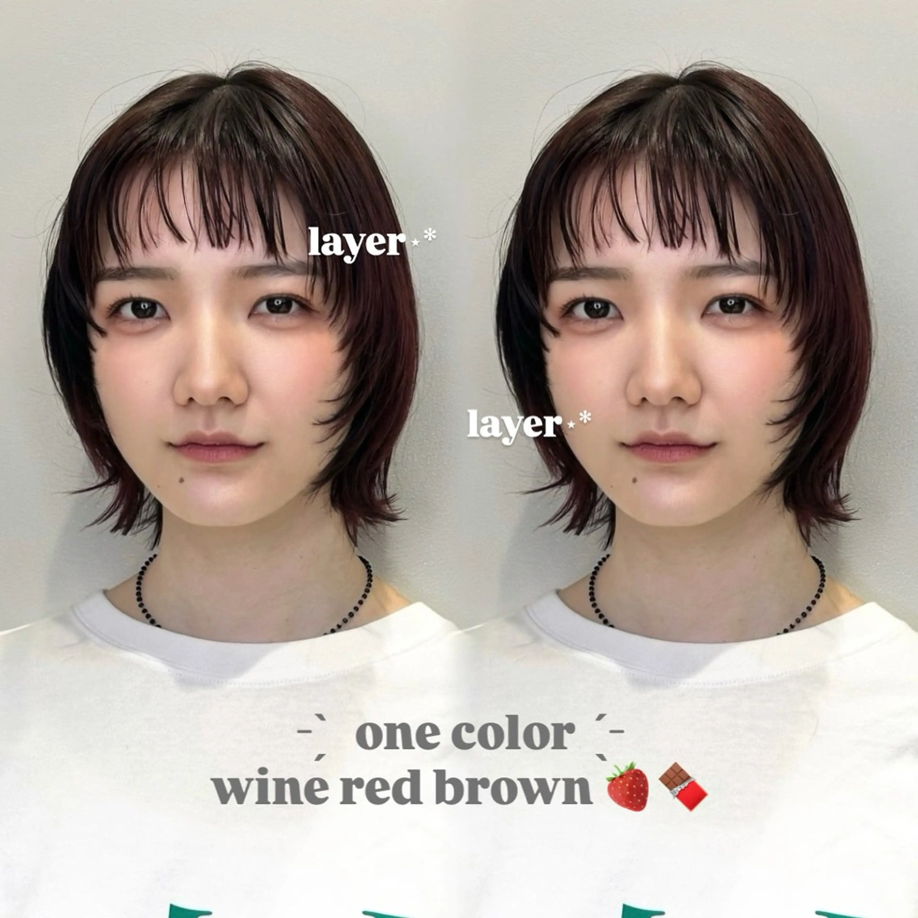 ショート カラー カット ヘアカラー トリートメント 透明感カラー×レイヤ ー🧊横田 冴のヘアスタイル