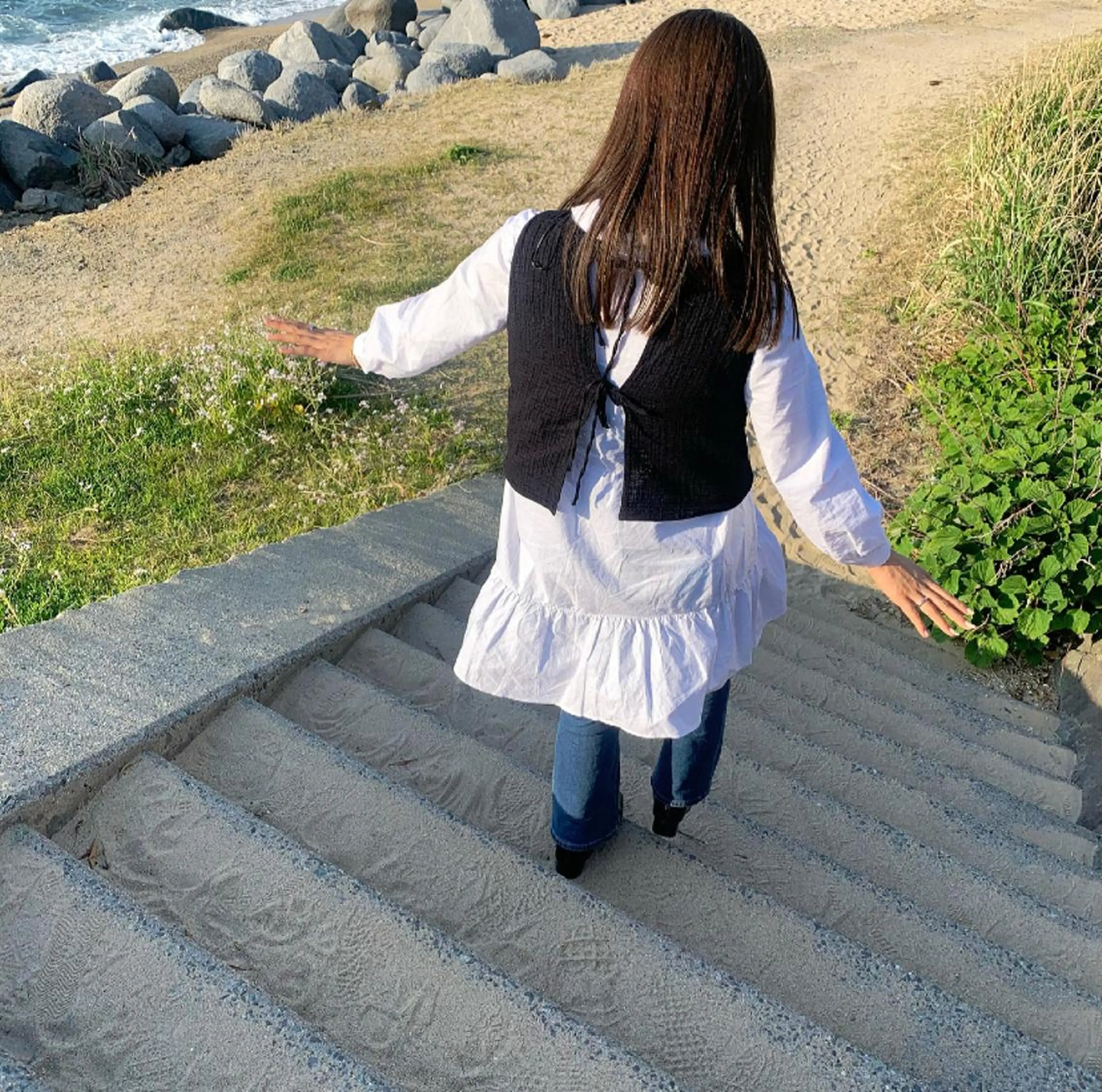 ミディアム カラー MARU パーマ/レイヤーのヘアスタイル