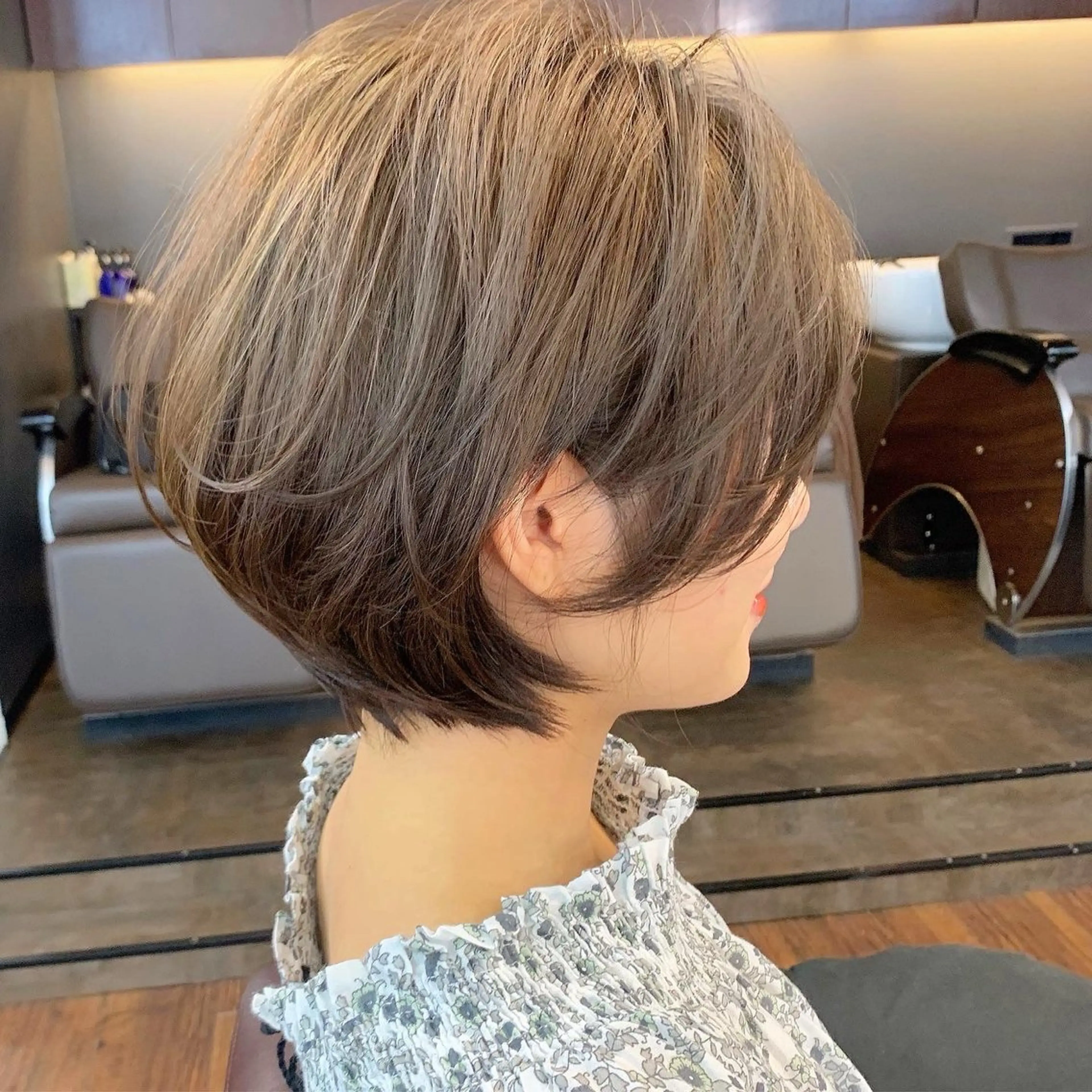 ショート カット トリートメント 縮毛矯正/ショート/ レイヤー/畑中正敏のヘアスタイル