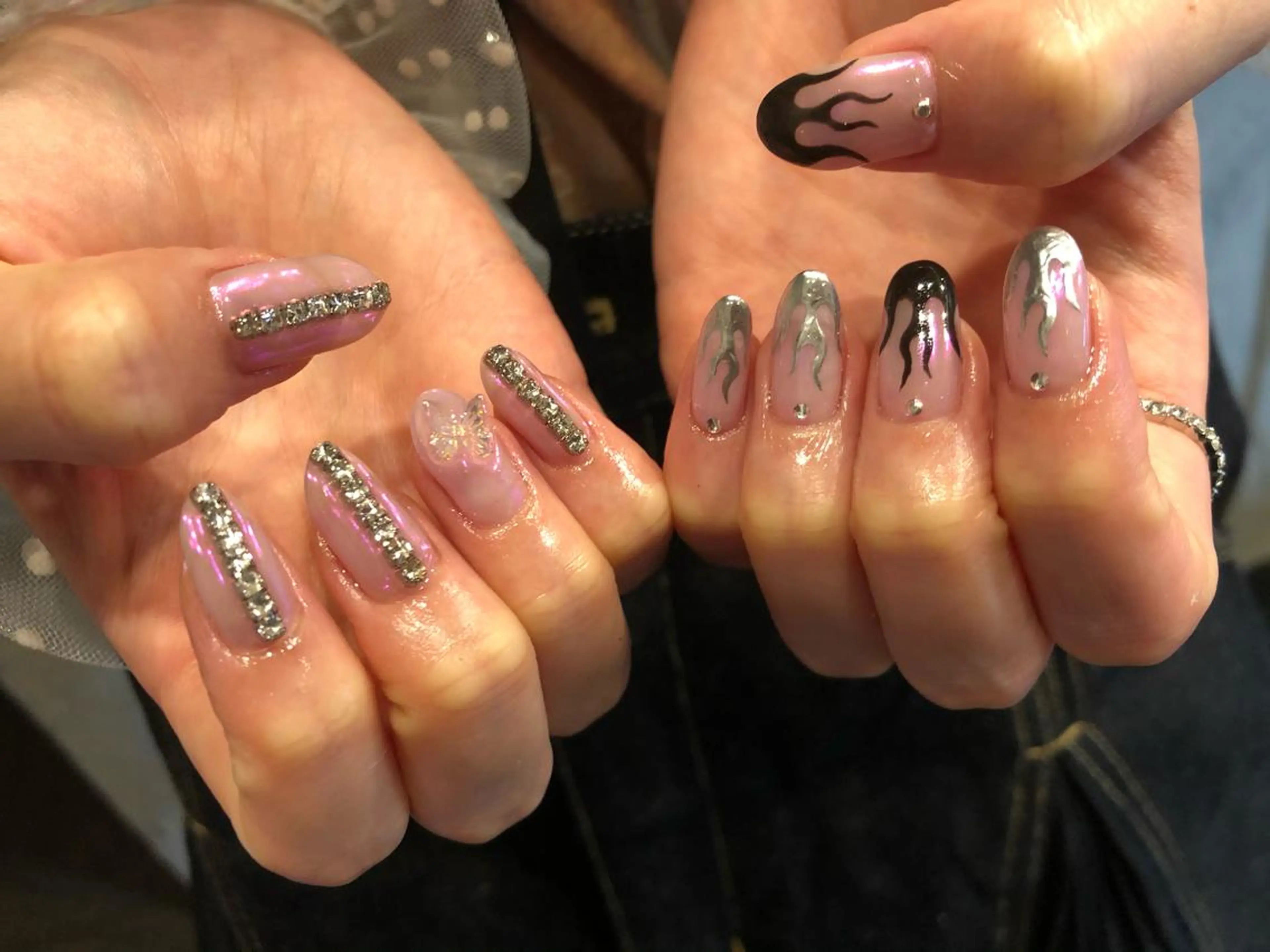 ネイル ハンドネイル パラあり！フィルイン 美フォルムのネイルデザイン
