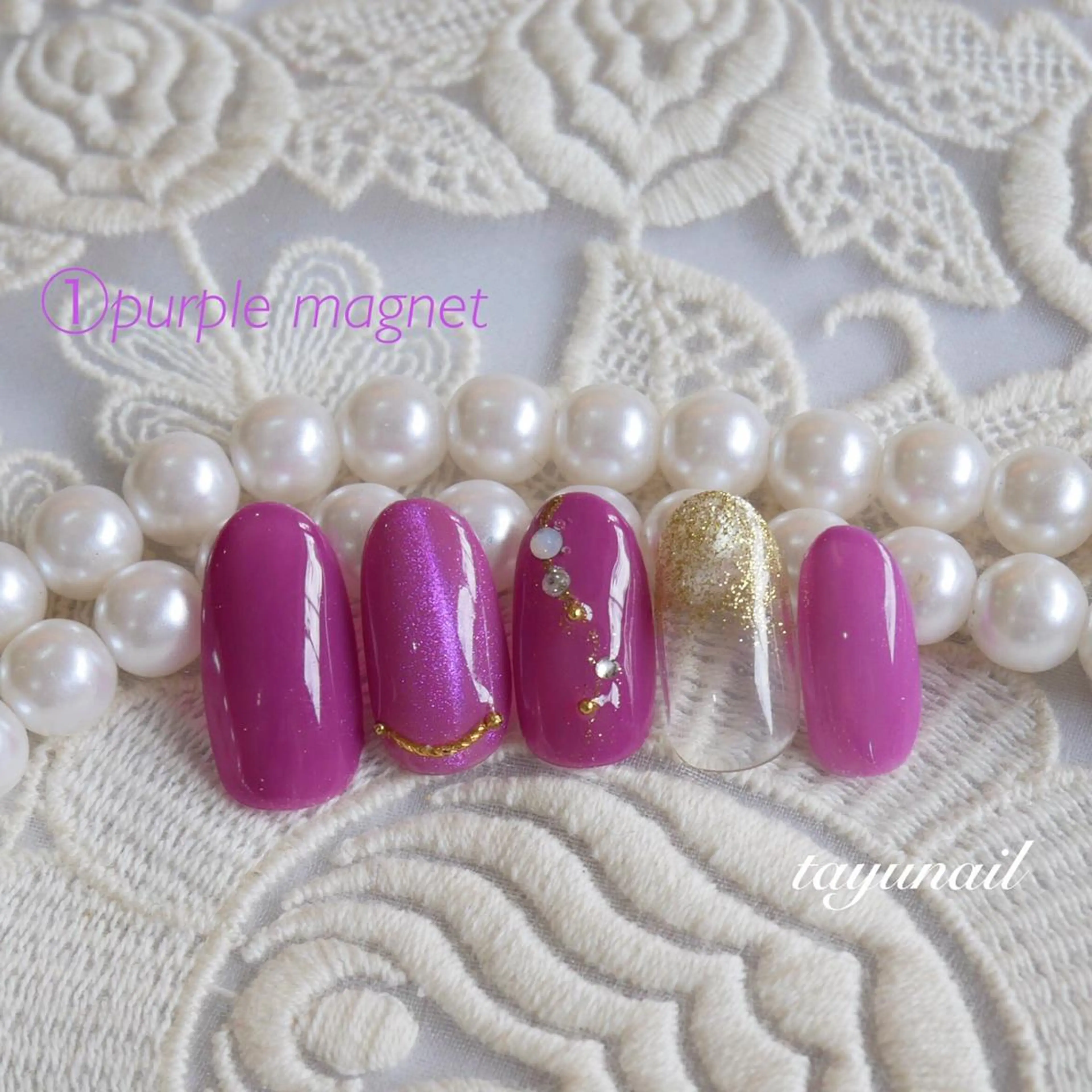 ネイル アートネイル ブルー フットネイル ジェルネイル キラキラネイル ネイルサロン 【たゆnail】のネイルデザイン