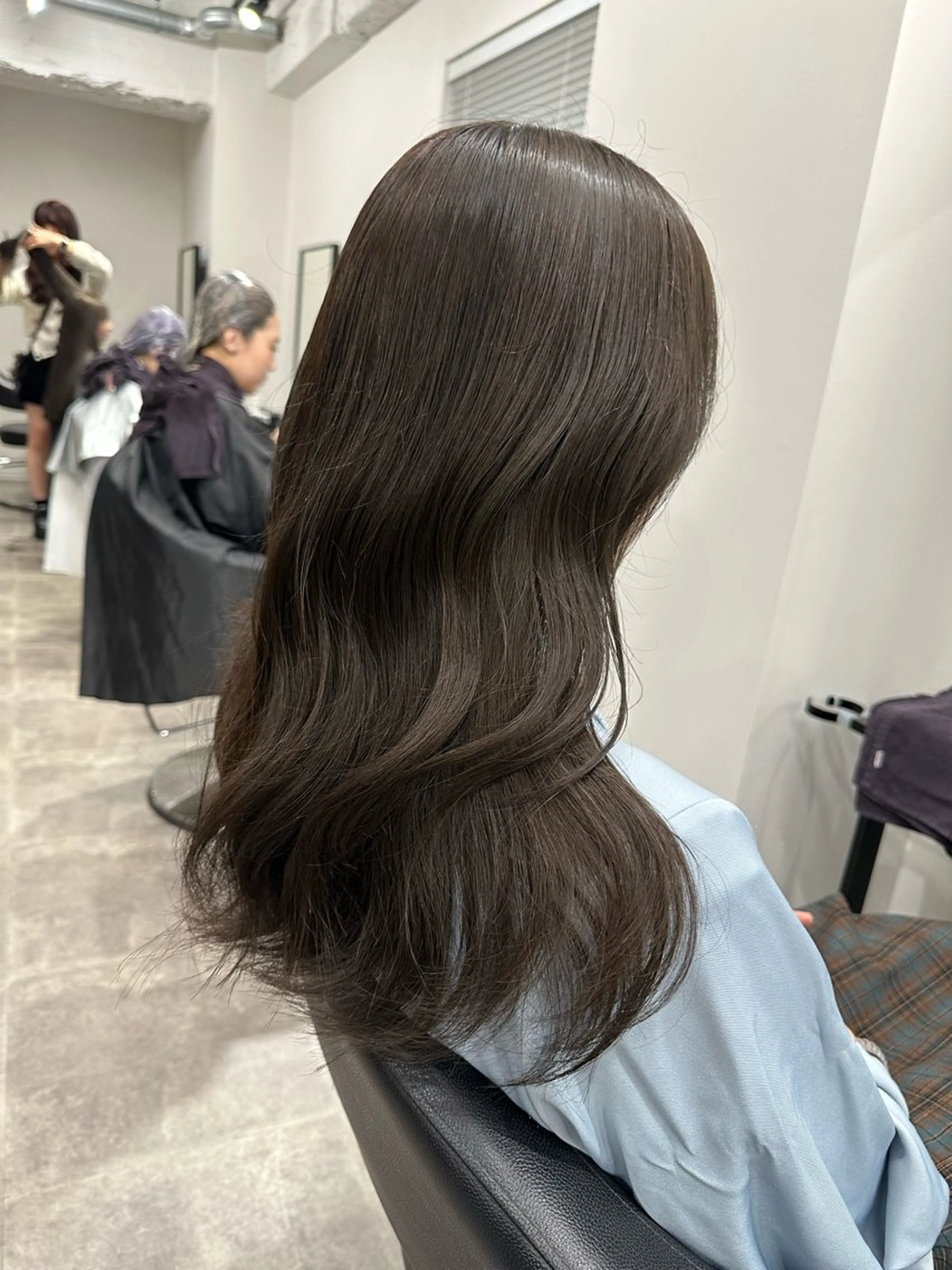 カラー カット ヘアカラー トリートメント ブリーチ縮毛矯正加藤 赤み無し透明感ヘアのヘアスタイル
