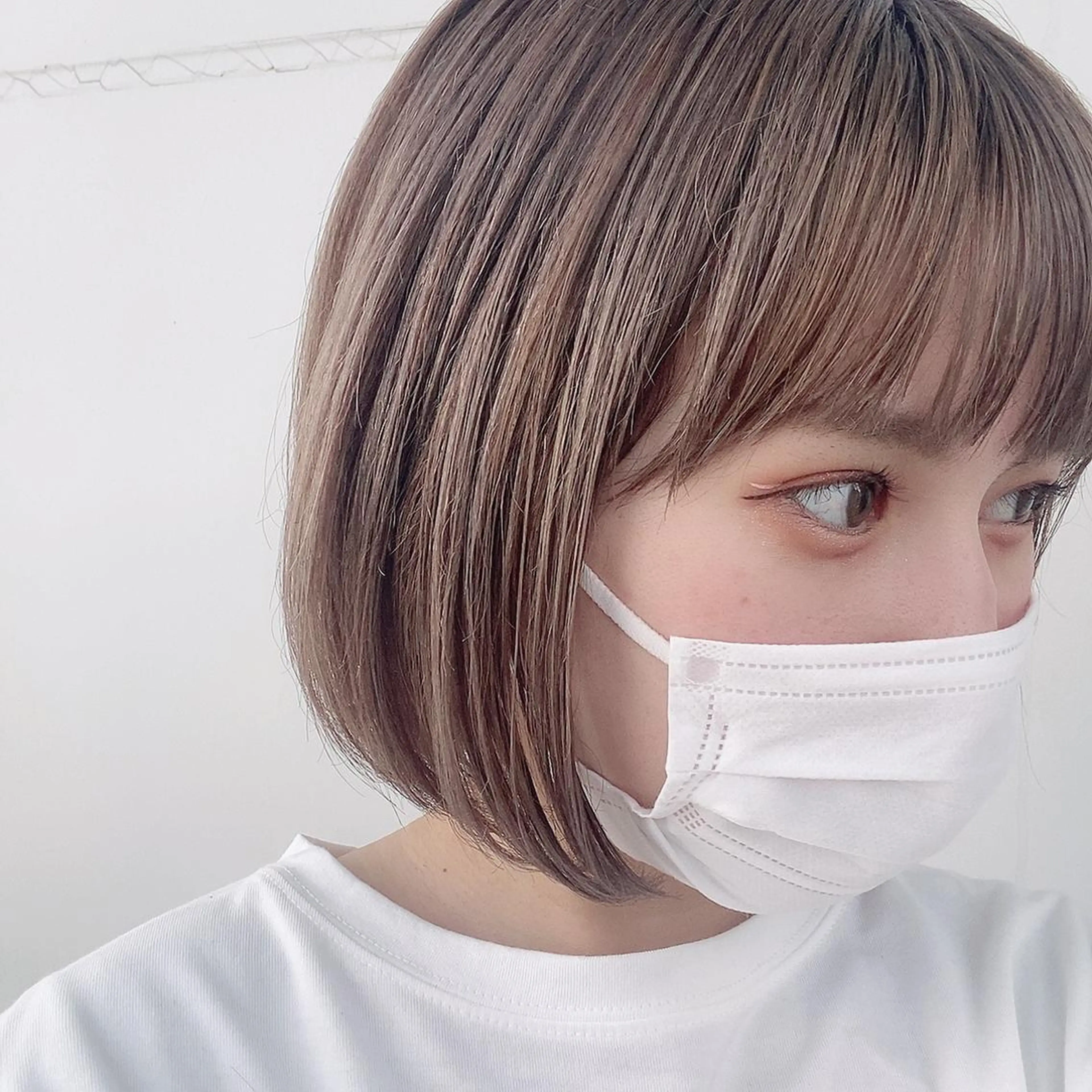 ショート カラー ベージュカラー ミルクティーベージュ カット ヘアカラー トリートメント インナーカラー/レイ ヤーカット♡/マキシのヘアスタイル