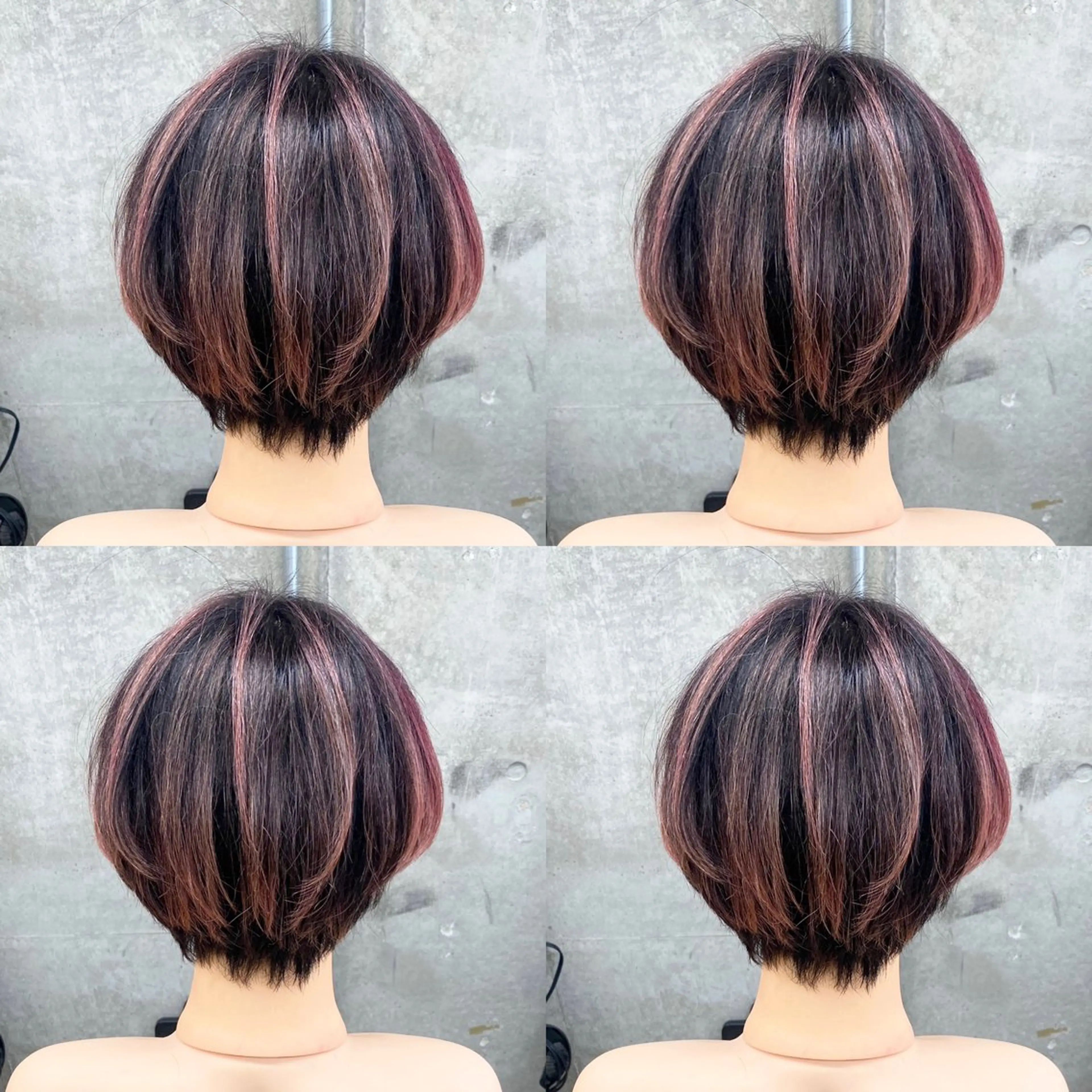 ショート カラー バレイヤージュ レイヤーカット ショートヘア 西院/ TAKAのヘアスタイル