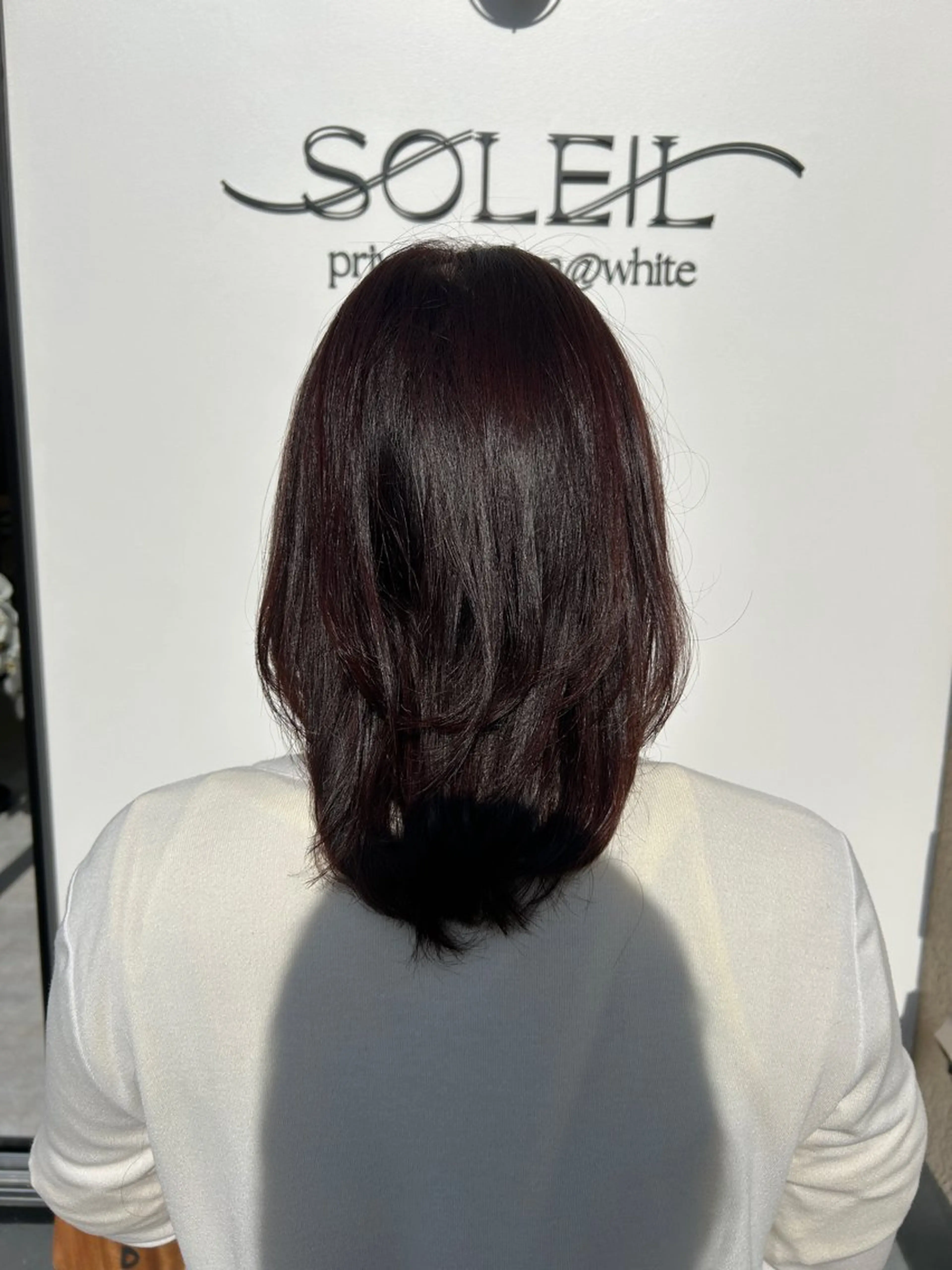 セミロング カラー 切りっぱなしボブ ブラウンカラー 透明感カラー ボブ 髪質改善 カット ヘアカラー トリートメント ヘッドスパ 久木原 ゆりのヘアスタイル
