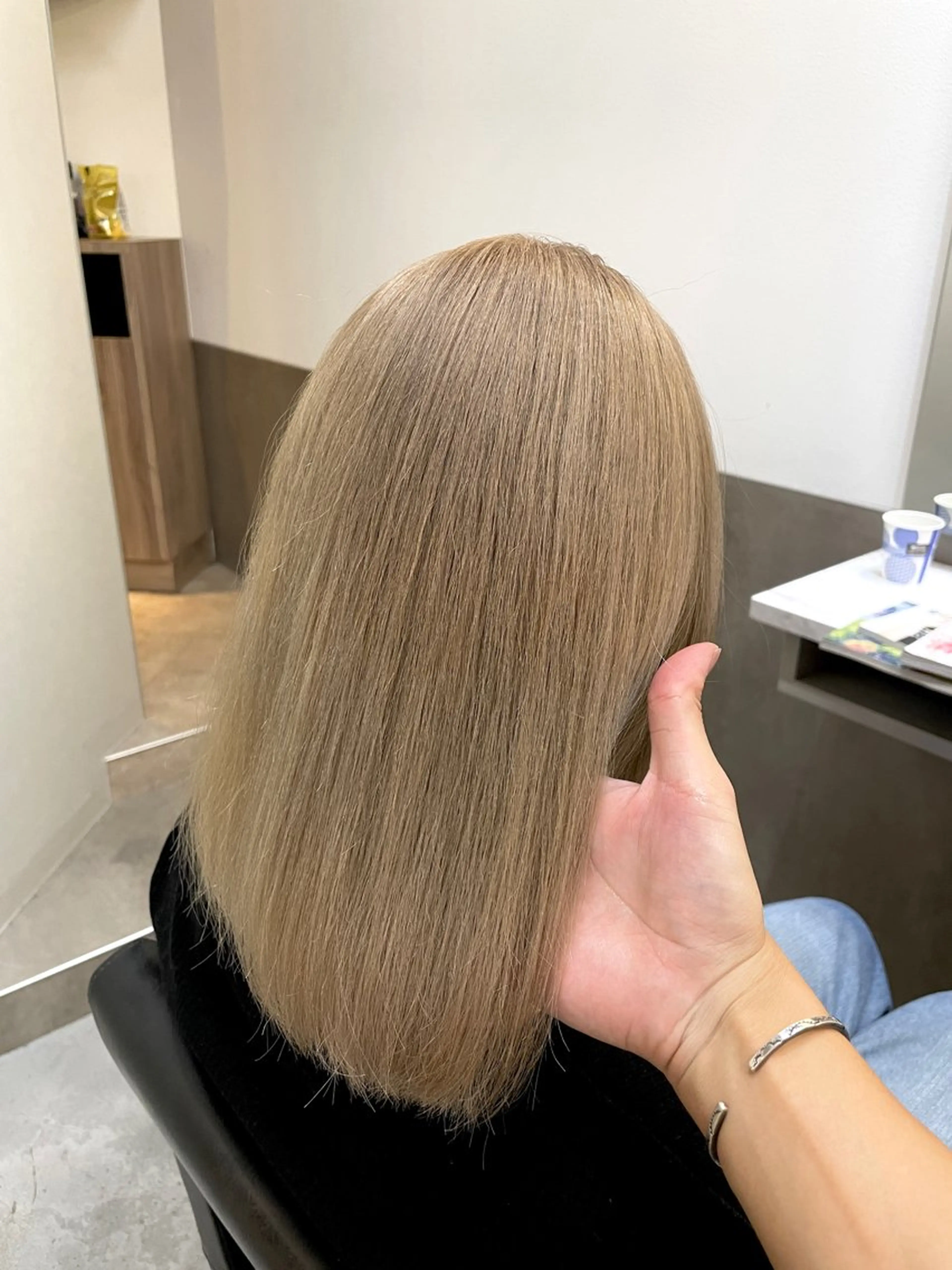 ミディアム カラー ヘアカラー トリートメント 16日~benji 福間店です　長木のヘアスタイル