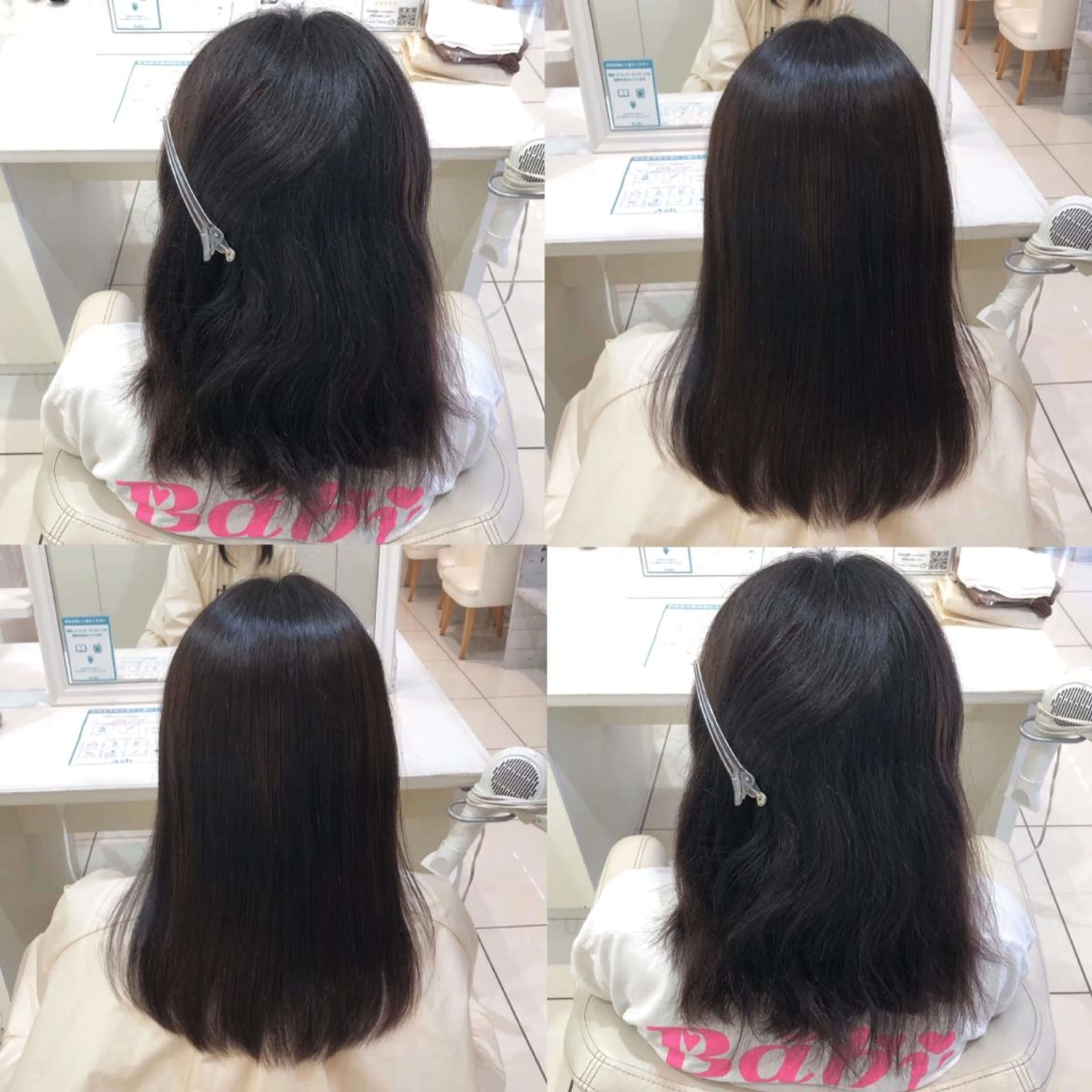 セミロング パーマ ストレートパーマ mahiro 🦎のヘアスタイル