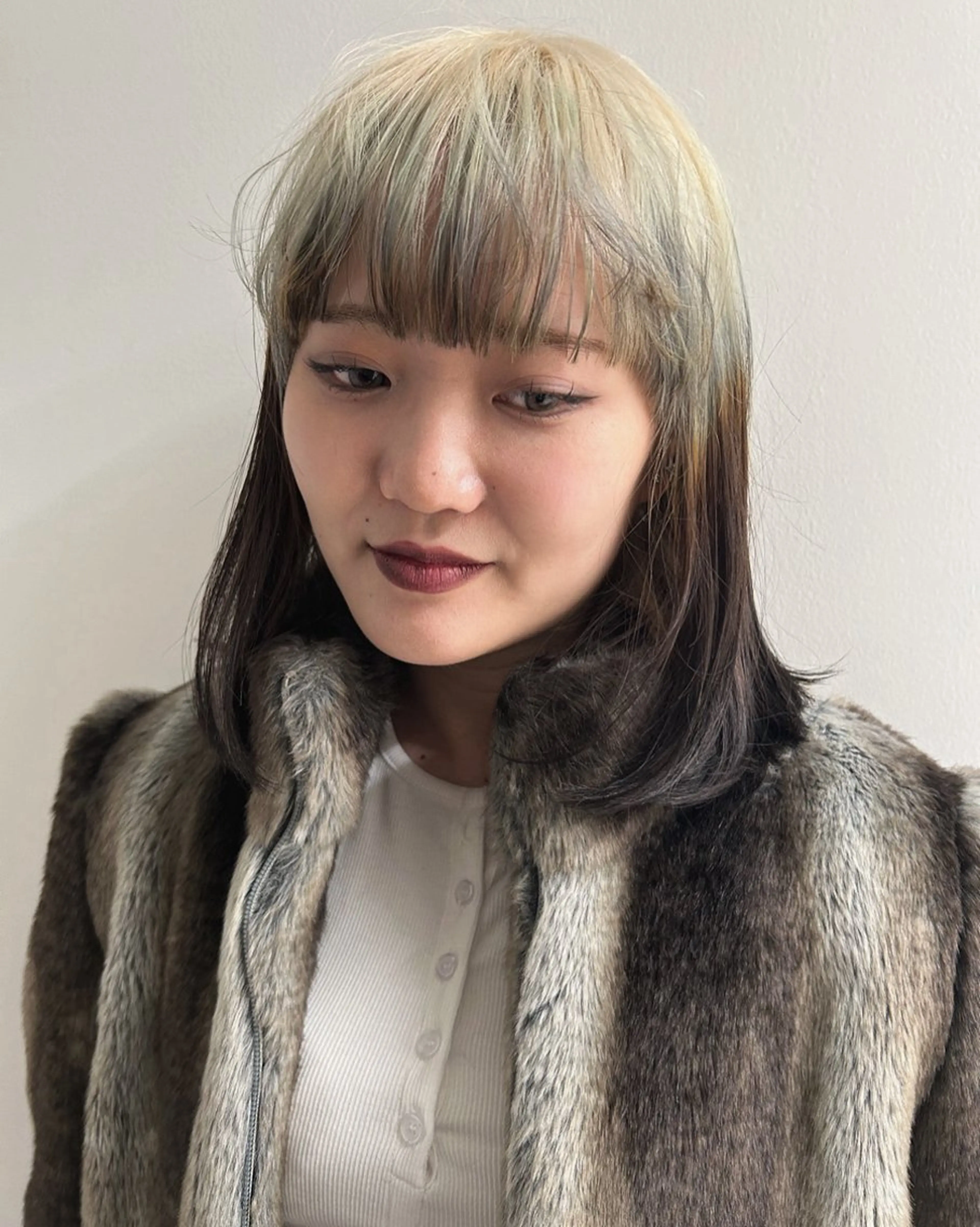 ミディアム カラー ヘアカラー トリートメント ケアパーマ/ケアブリ ーチdaisukeのヘアスタイル